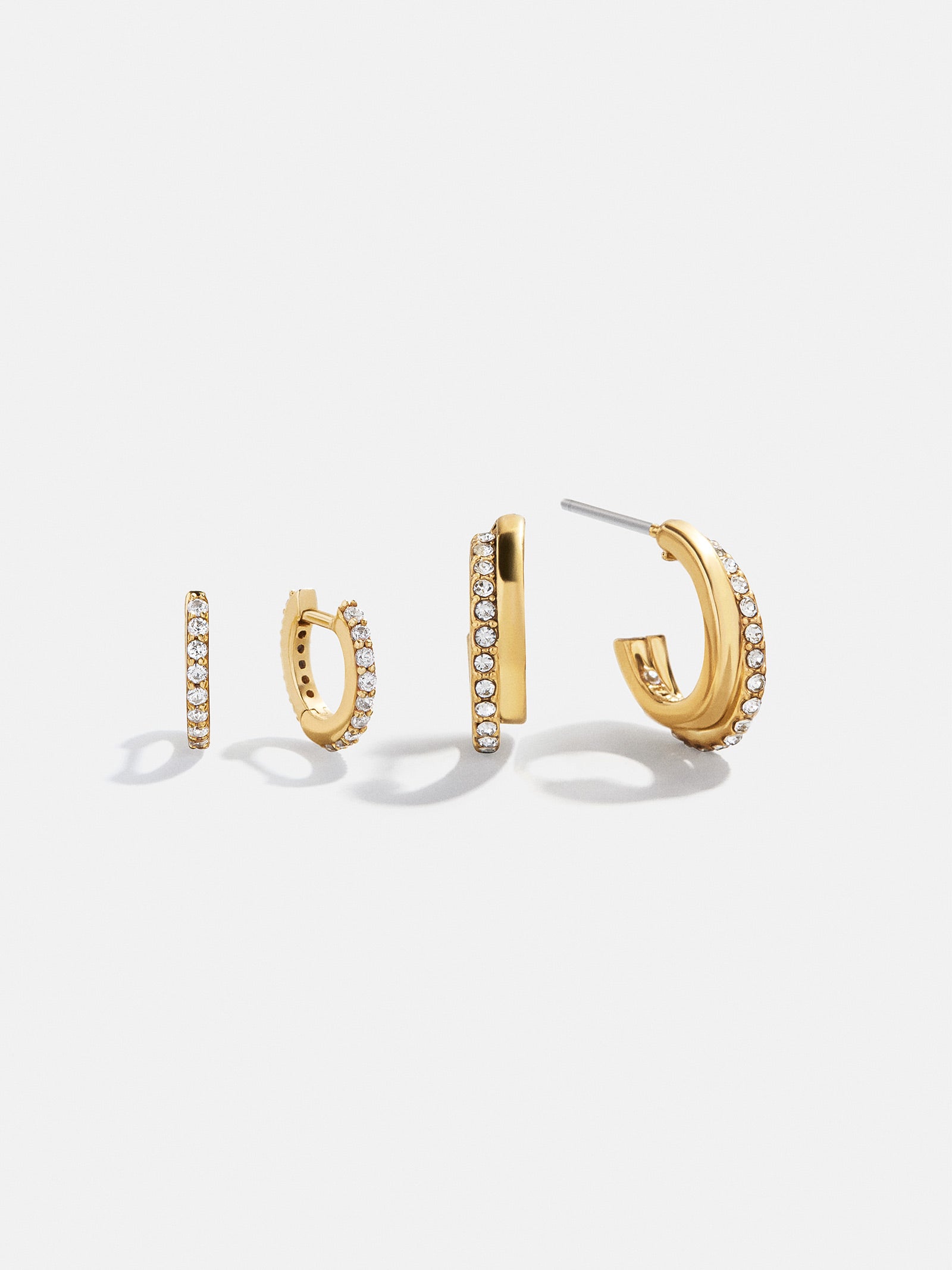 Jennifer Waterproof Earring Set - Gold/Pav??