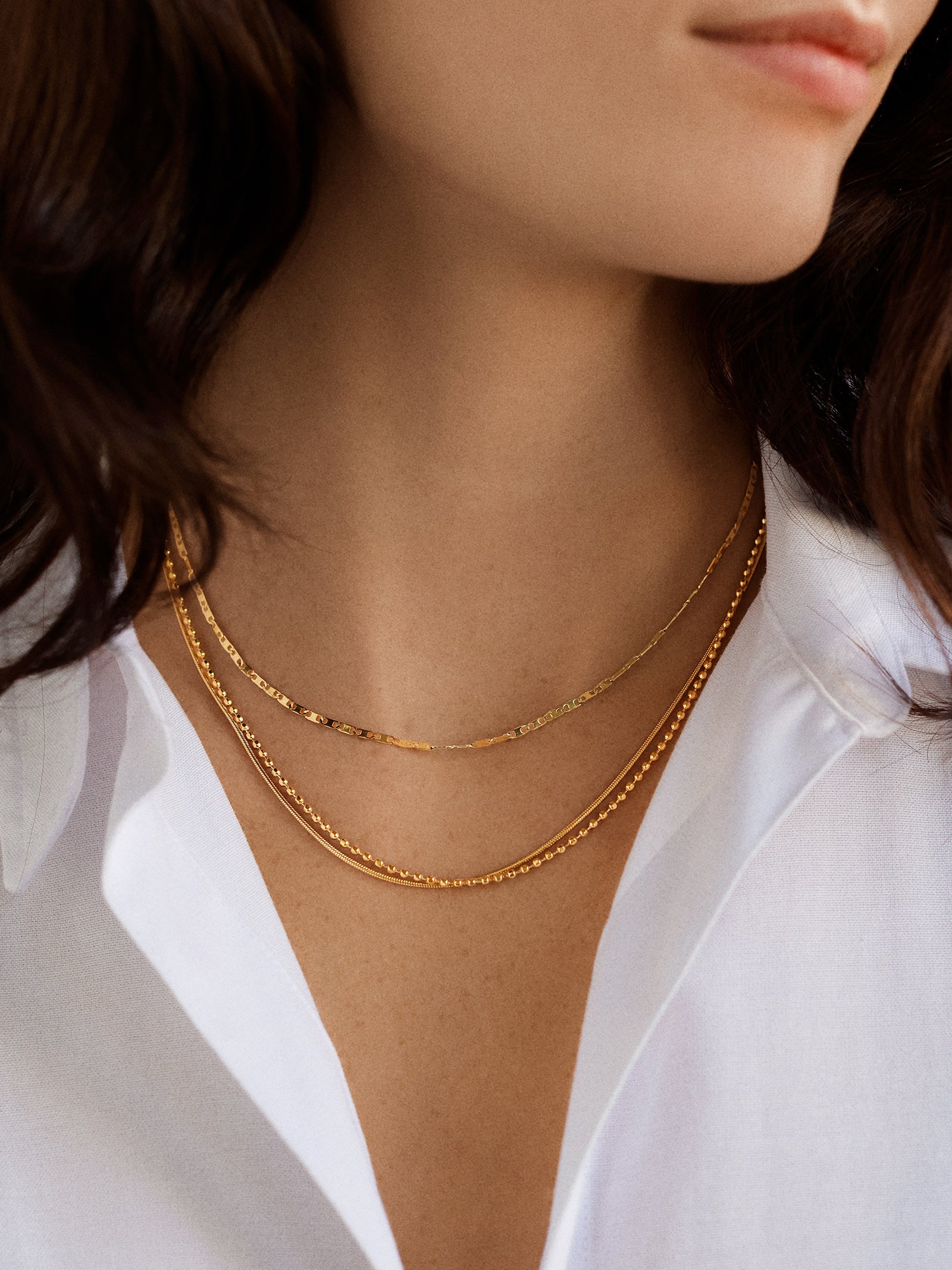 Anita Waterproof Necklace Set - Gold/Pav?? - Image 2