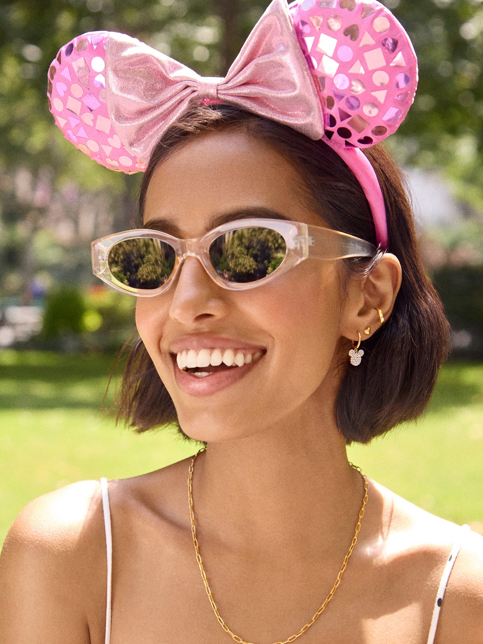 Minnie Mouse Disney Pink Ears Headband - Minnie Mouse Pink Ears - Image 2