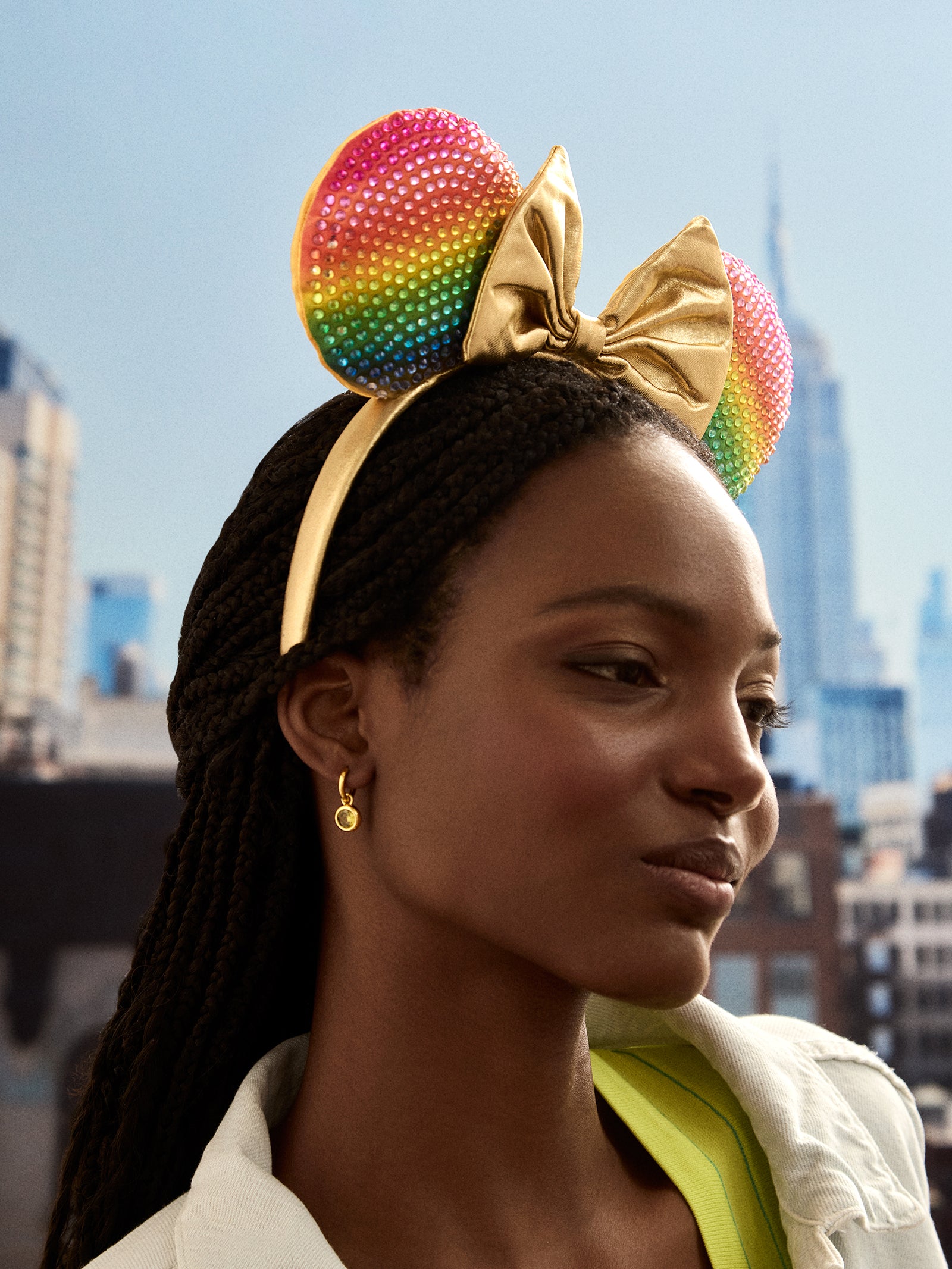 Minnie Mouse Disney Rainbow Ears Headband - Minnie Mouse Rainbow Ears - Image 2