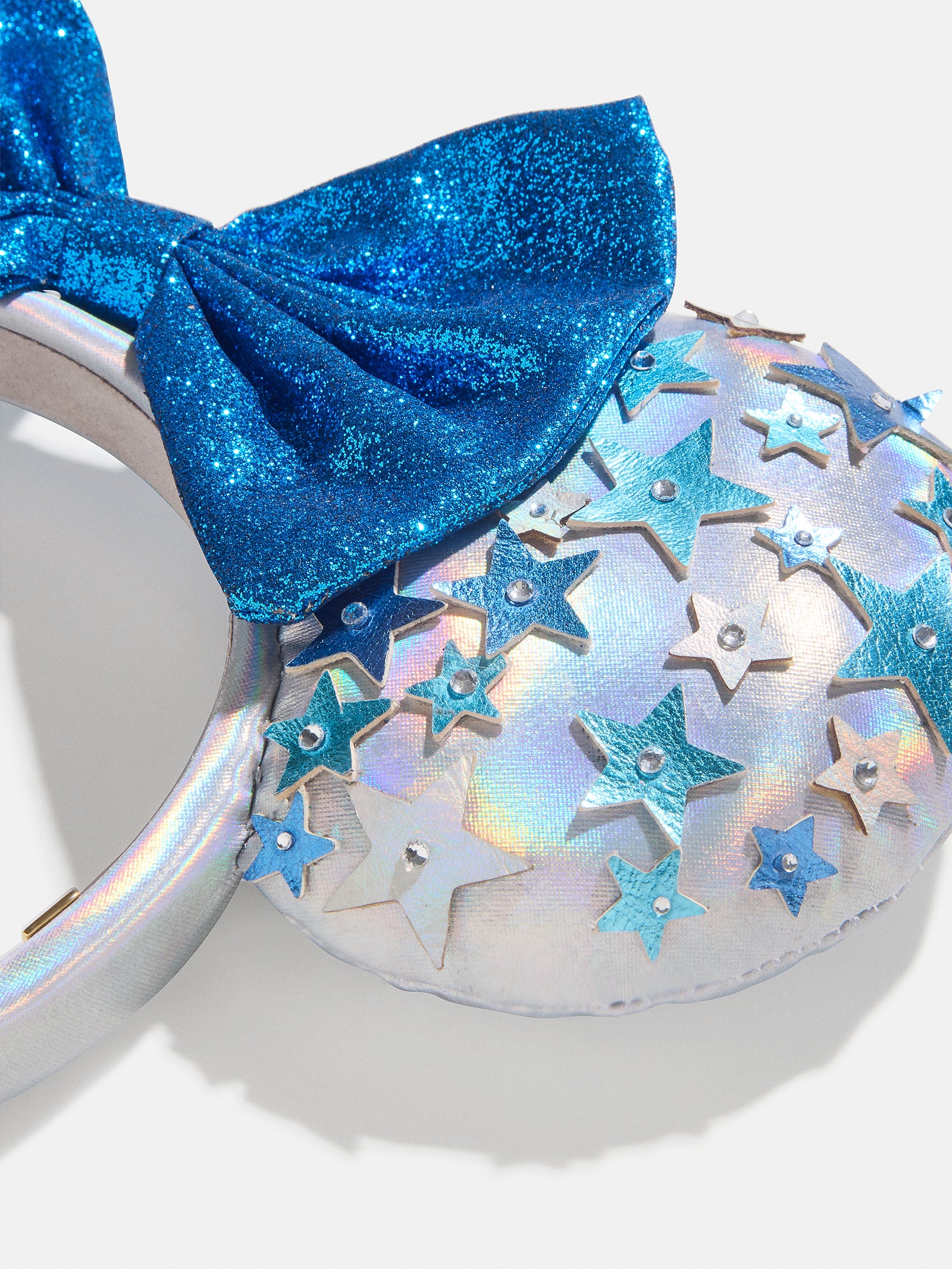 Disney Minnie Mouse Stars Ears Headband - Minnie Mouse Blue Star Ears - Image 4