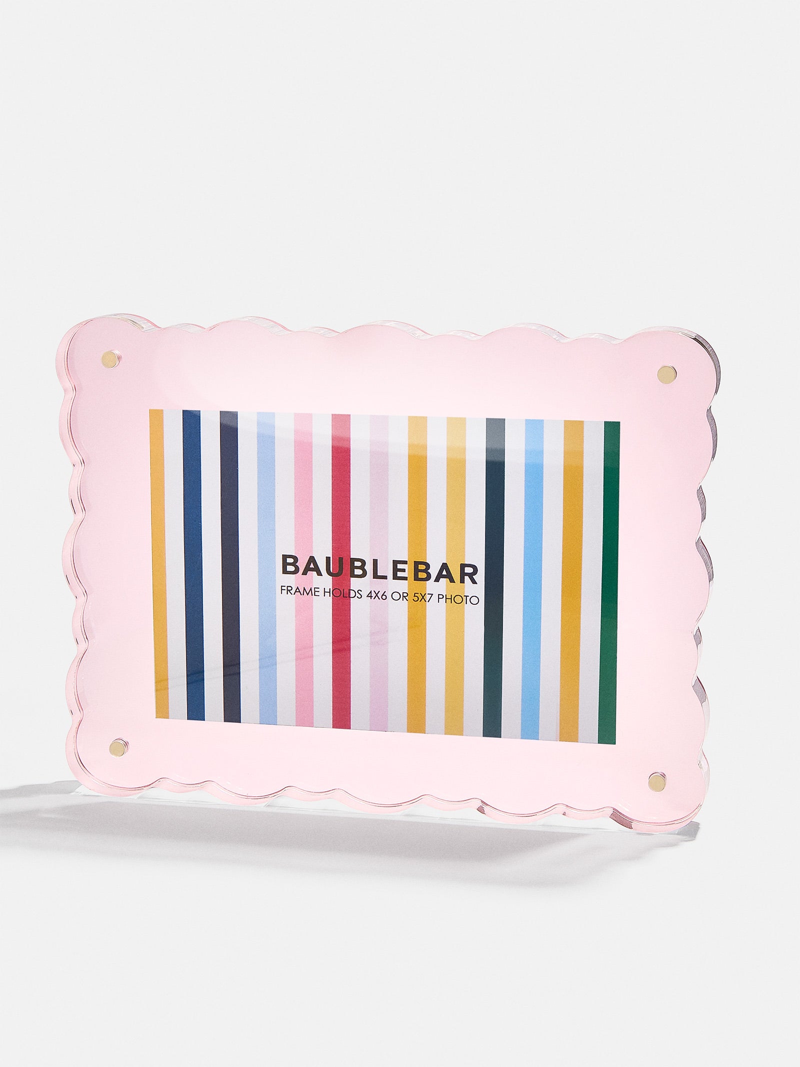 Picture Perfect Horizontal Acrylic Frame - Scalloped Shape - Image 4