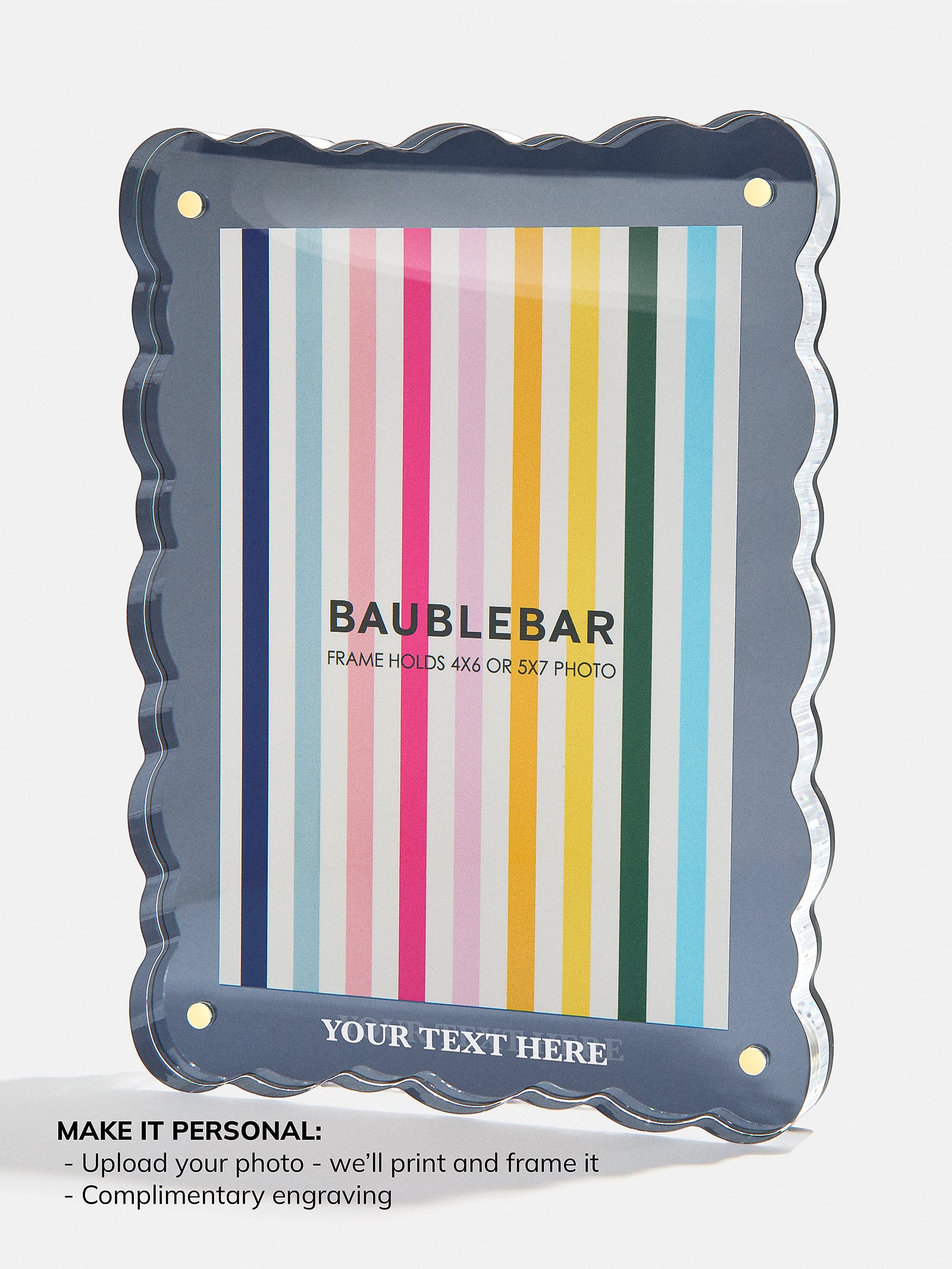 Picture Perfect Vertical Acrylic Frame - Scalloped Shape - Image 9