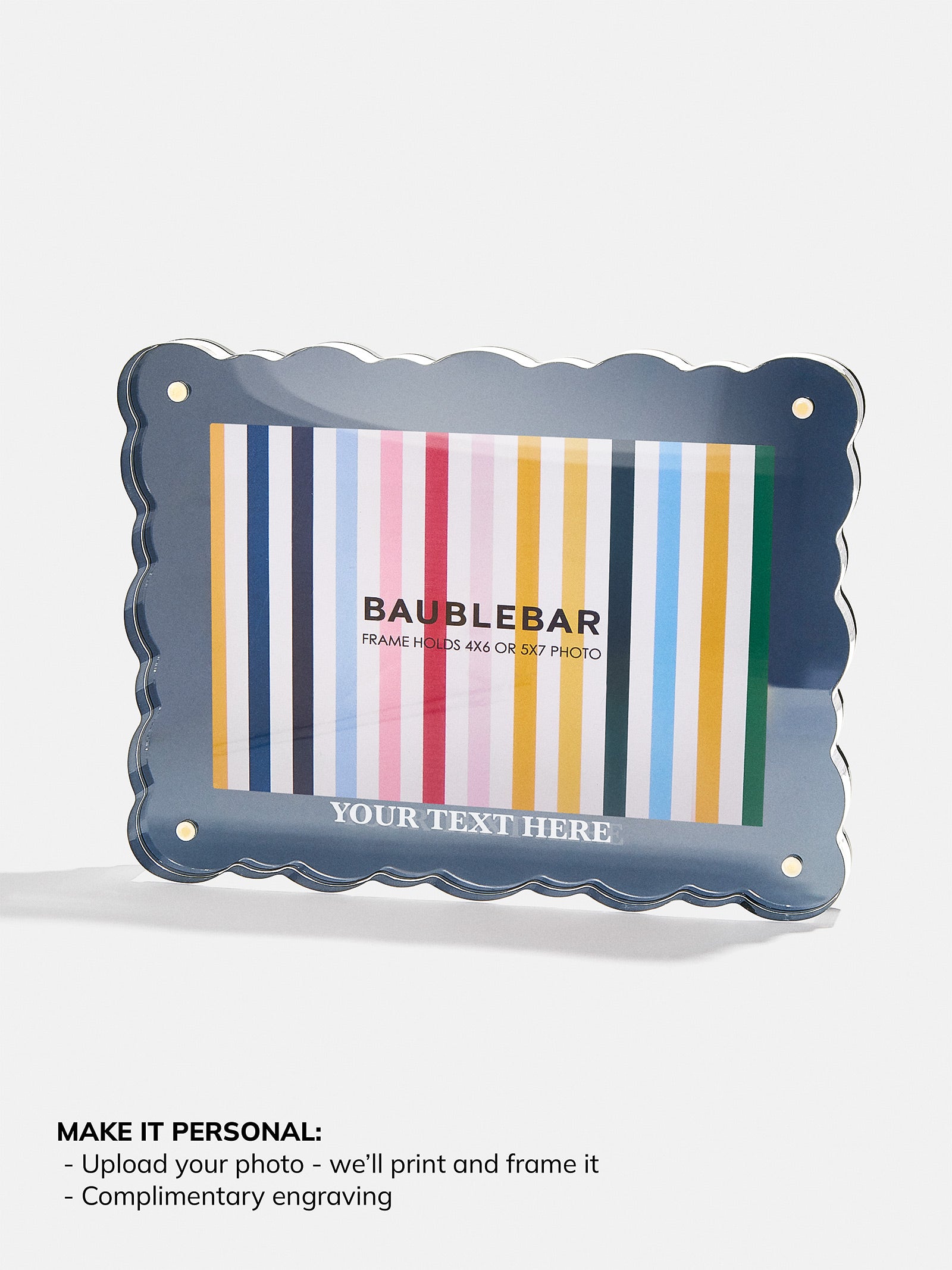 Picture Perfect Horizontal Acrylic Frame - Scalloped Shape - Image 8