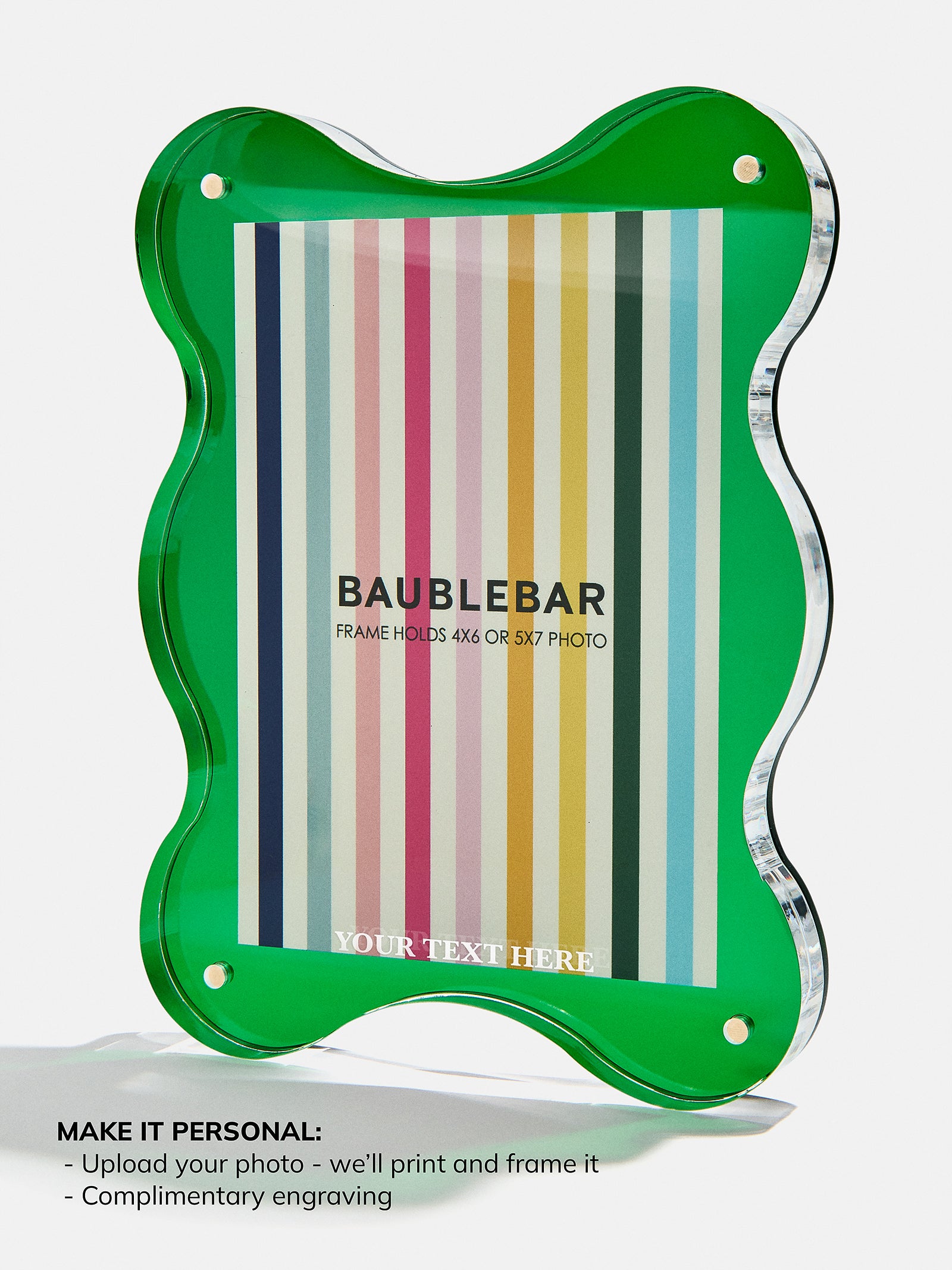 Picture Perfect Vertical Acrylic Frame - Retro Wavy Shape - Image 5