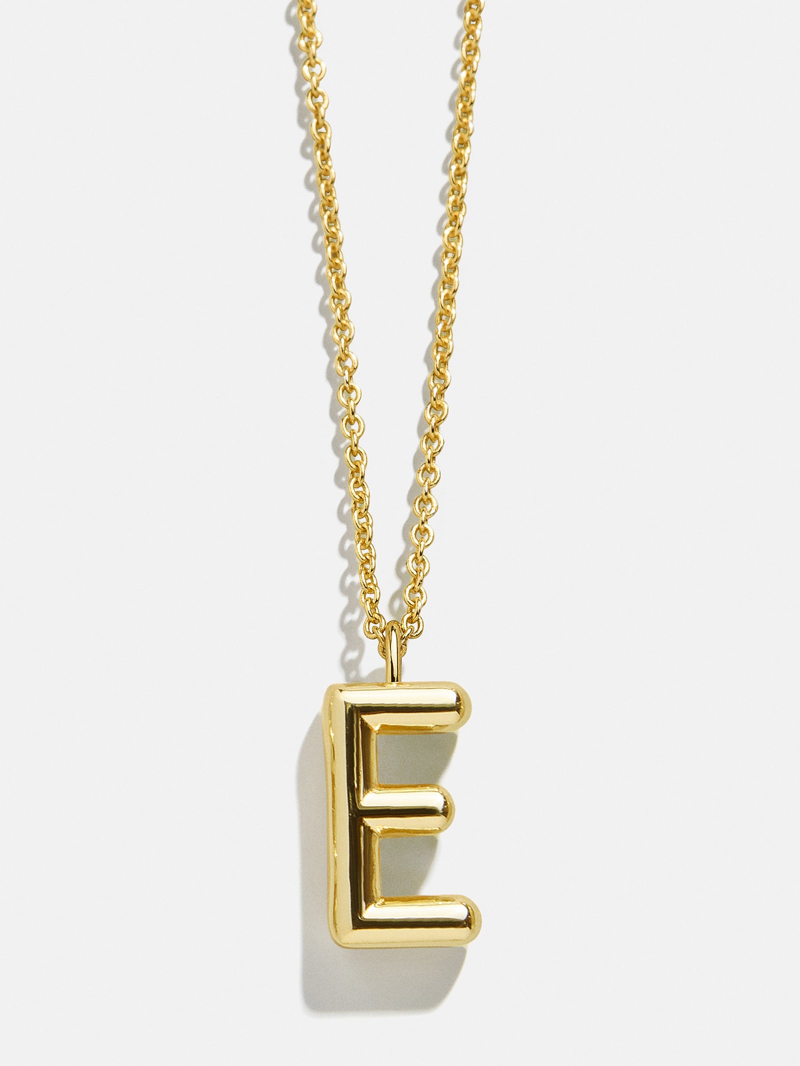 Classic Gold Initial Necklace - Gold Plated Brass - Image 7