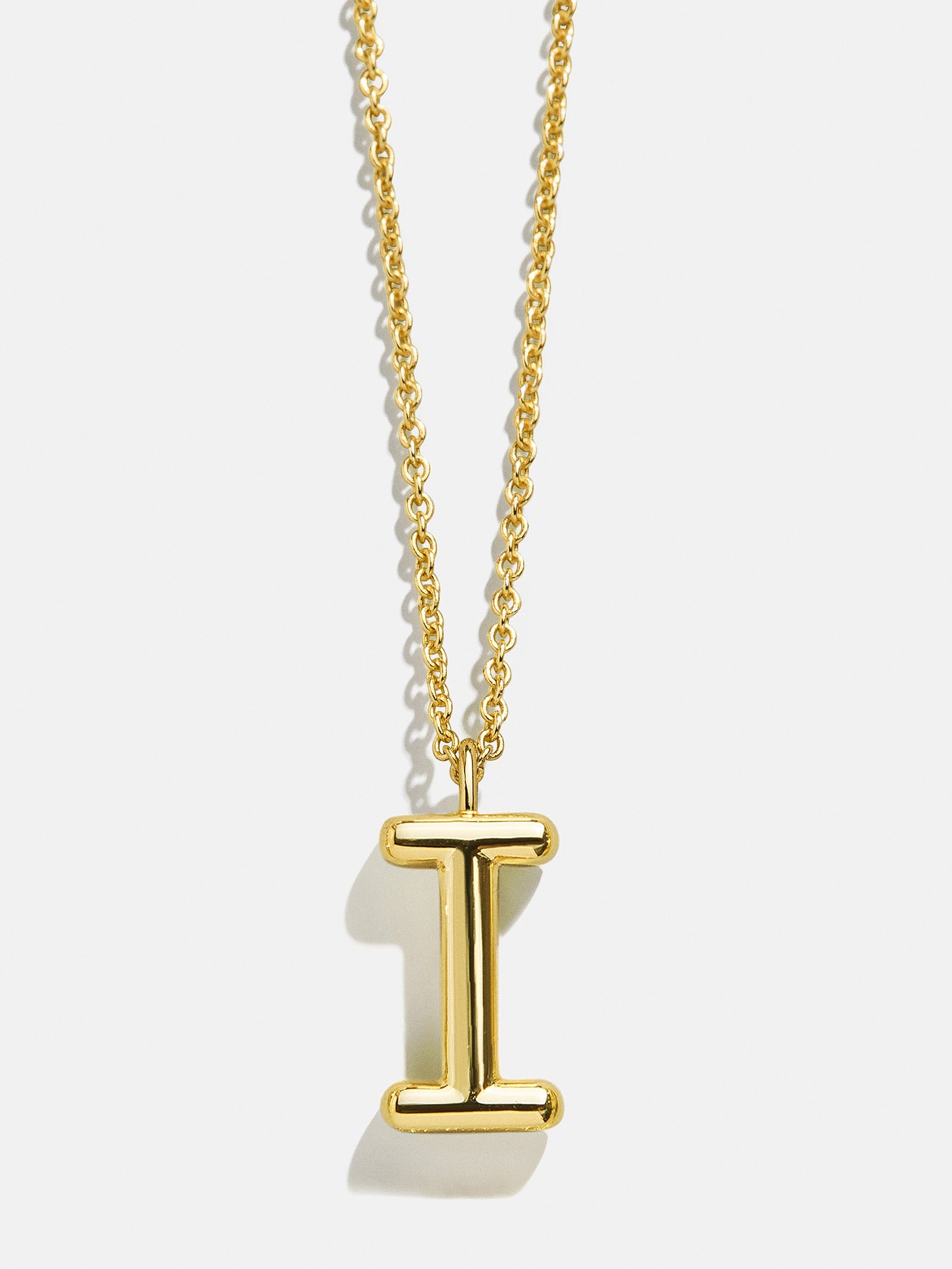 Classic Gold Initial Necklace - Gold Plated Brass - Image 11