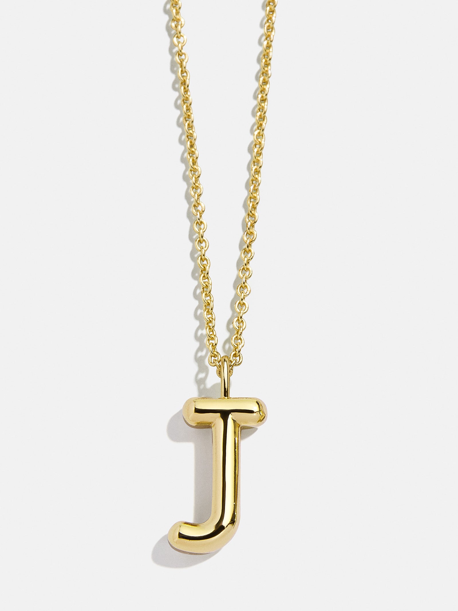 Classic Gold Initial Necklace - Gold Plated Brass - Image 12
