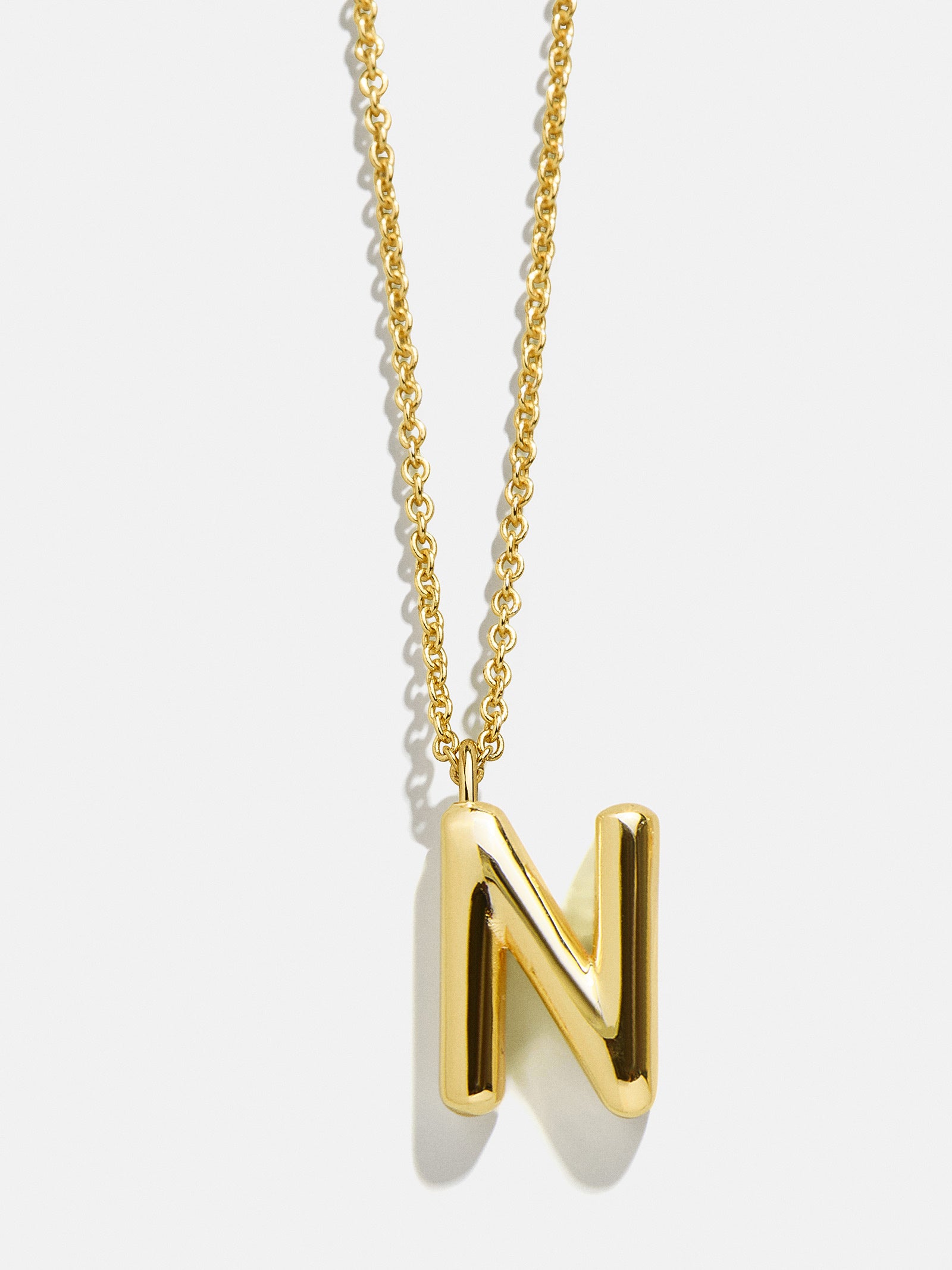 Classic Gold Initial Necklace - Gold Plated Brass - Image 16