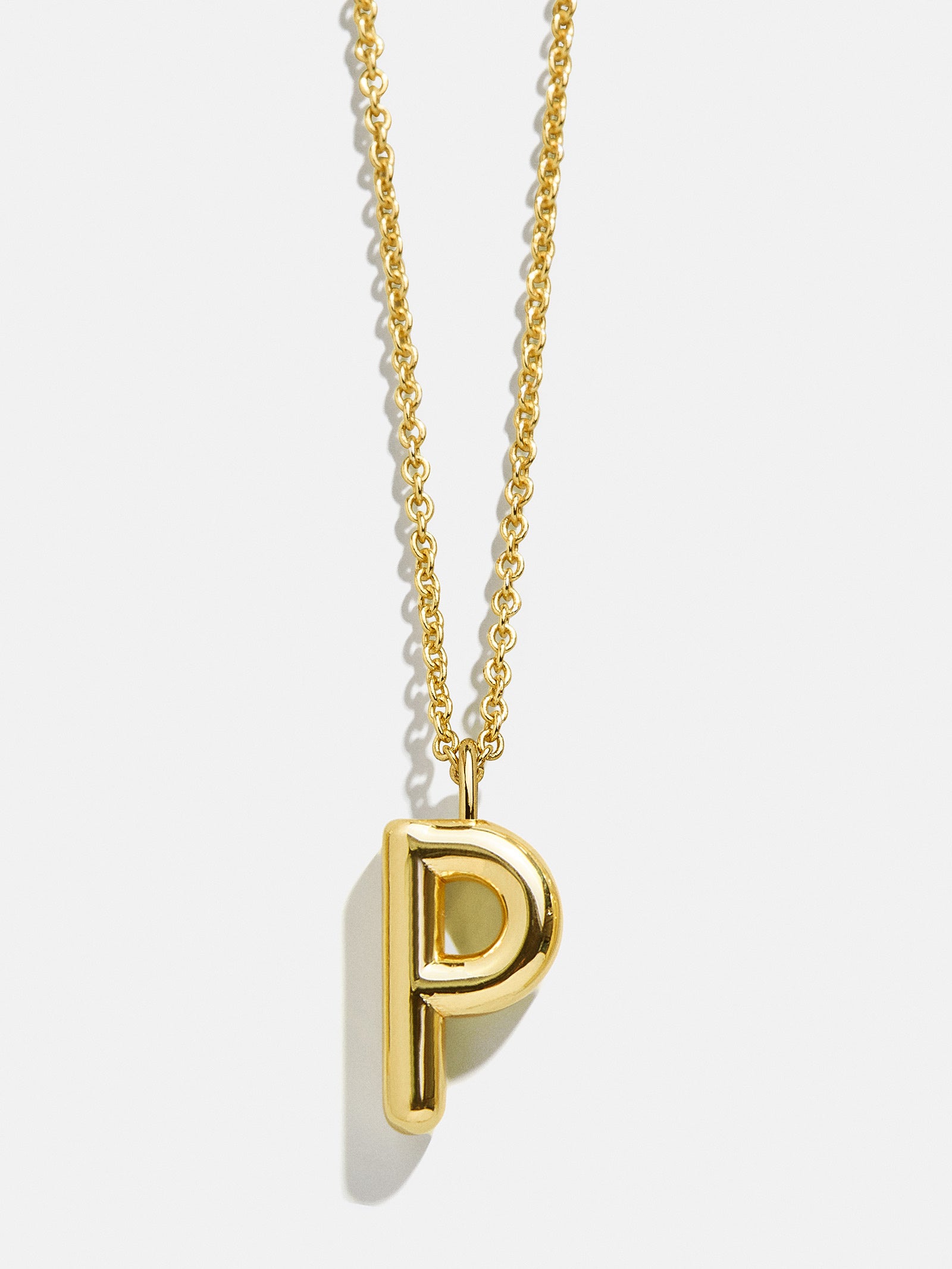 Classic Gold Initial Necklace - Gold Plated Brass - Image 18