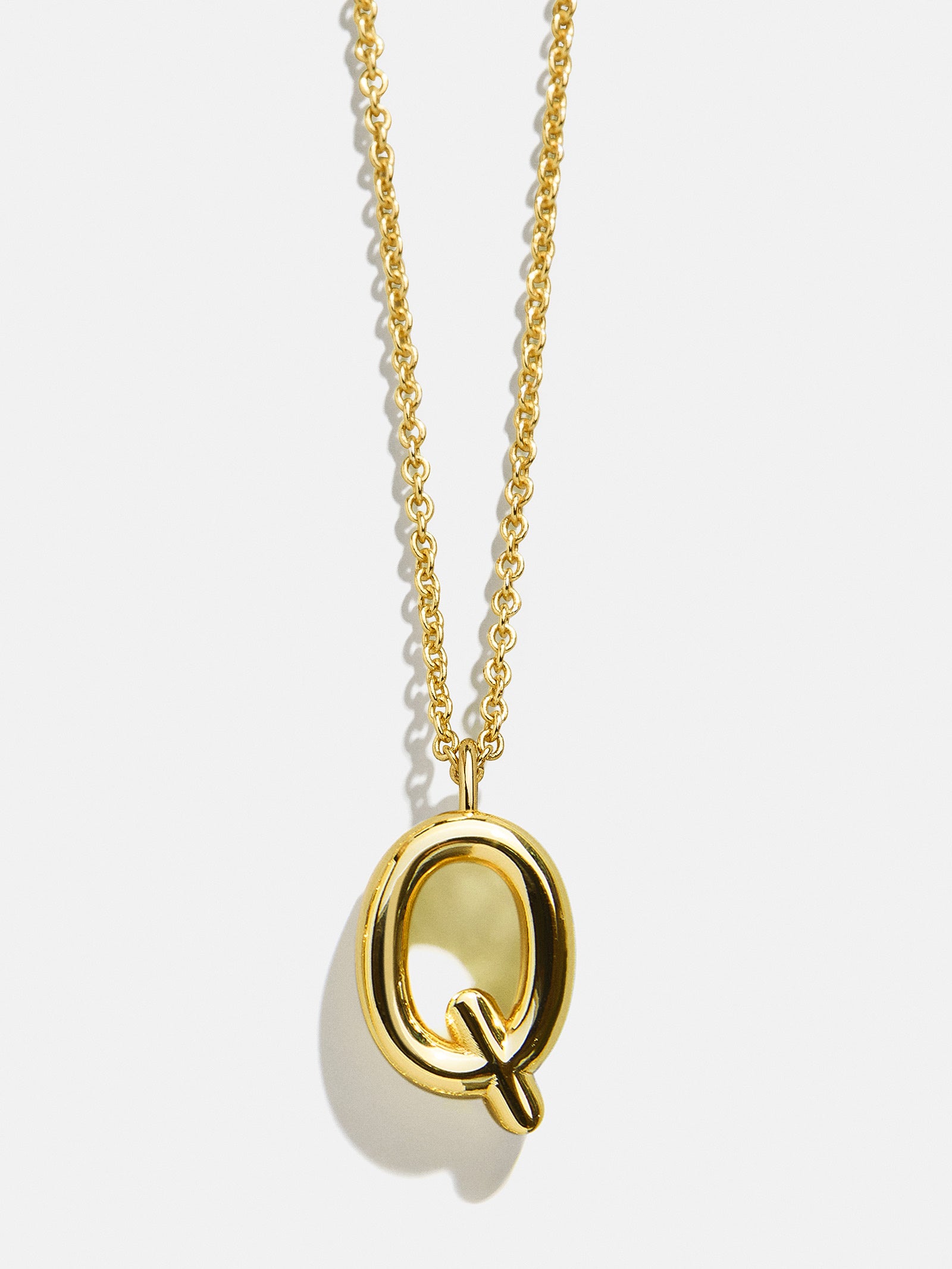 Classic Gold Initial Necklace - Gold Plated Brass - Image 19