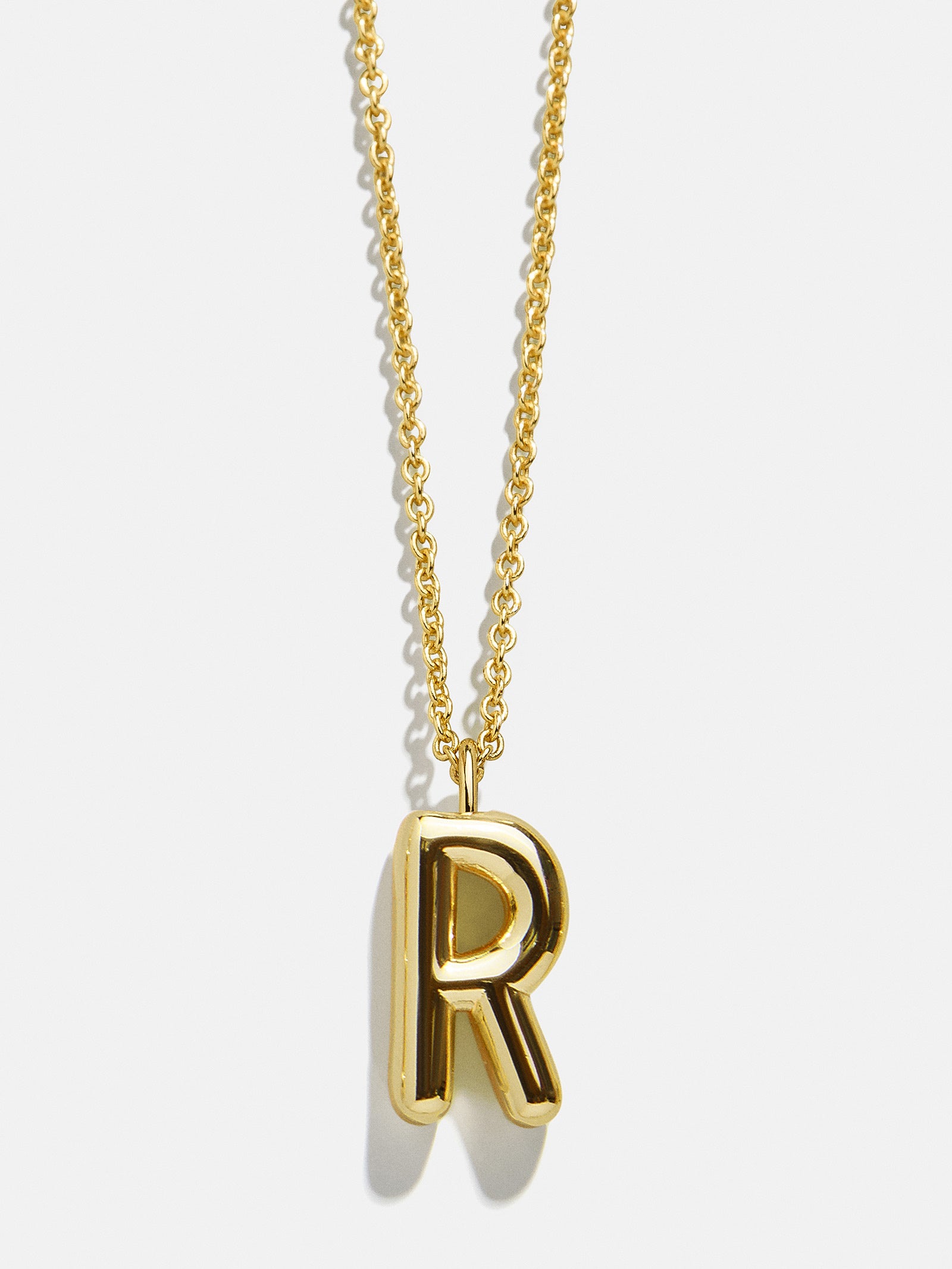 Classic Gold Initial Necklace - Gold Plated Brass - Image 20