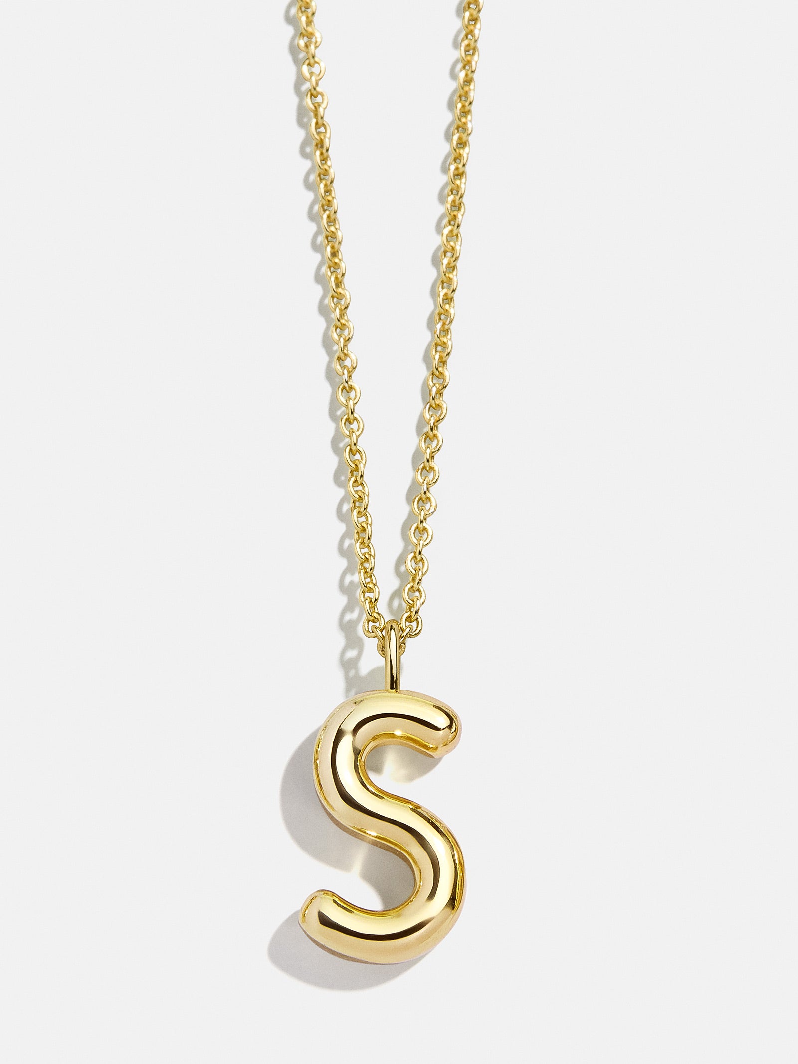 Classic Gold Initial Necklace - Gold Plated Brass - Image 21