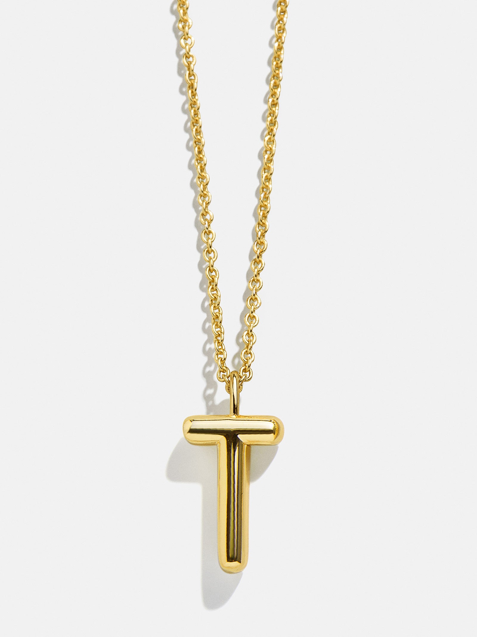 Classic Gold Initial Necklace - Gold Plated Brass - Image 22
