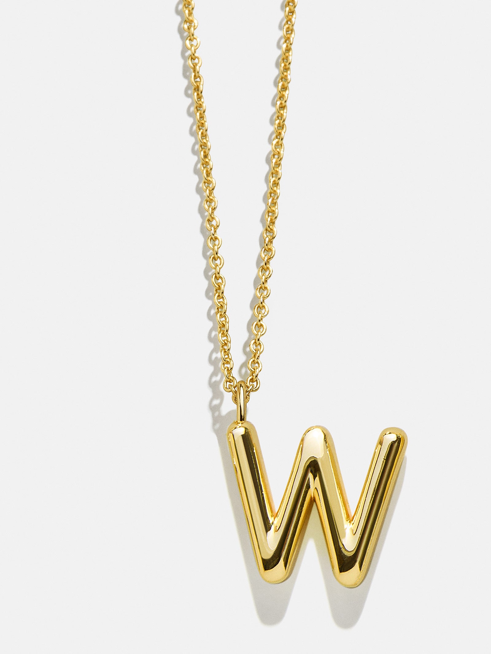 Classic Gold Initial Necklace - Gold Plated Brass - Image 25