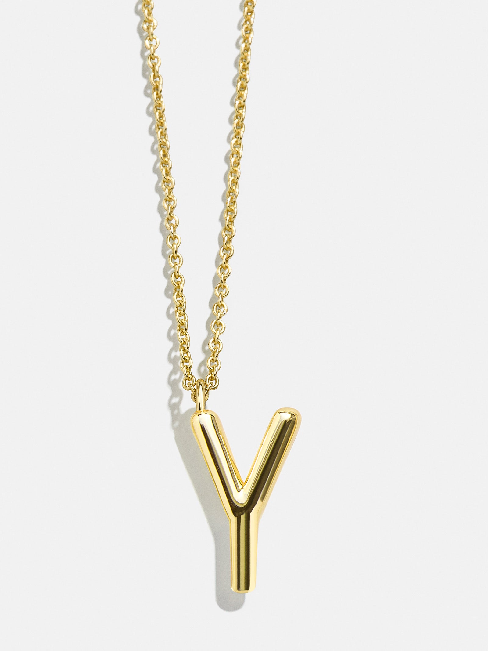 Classic Gold Initial Necklace - Gold Plated Brass - Image 27