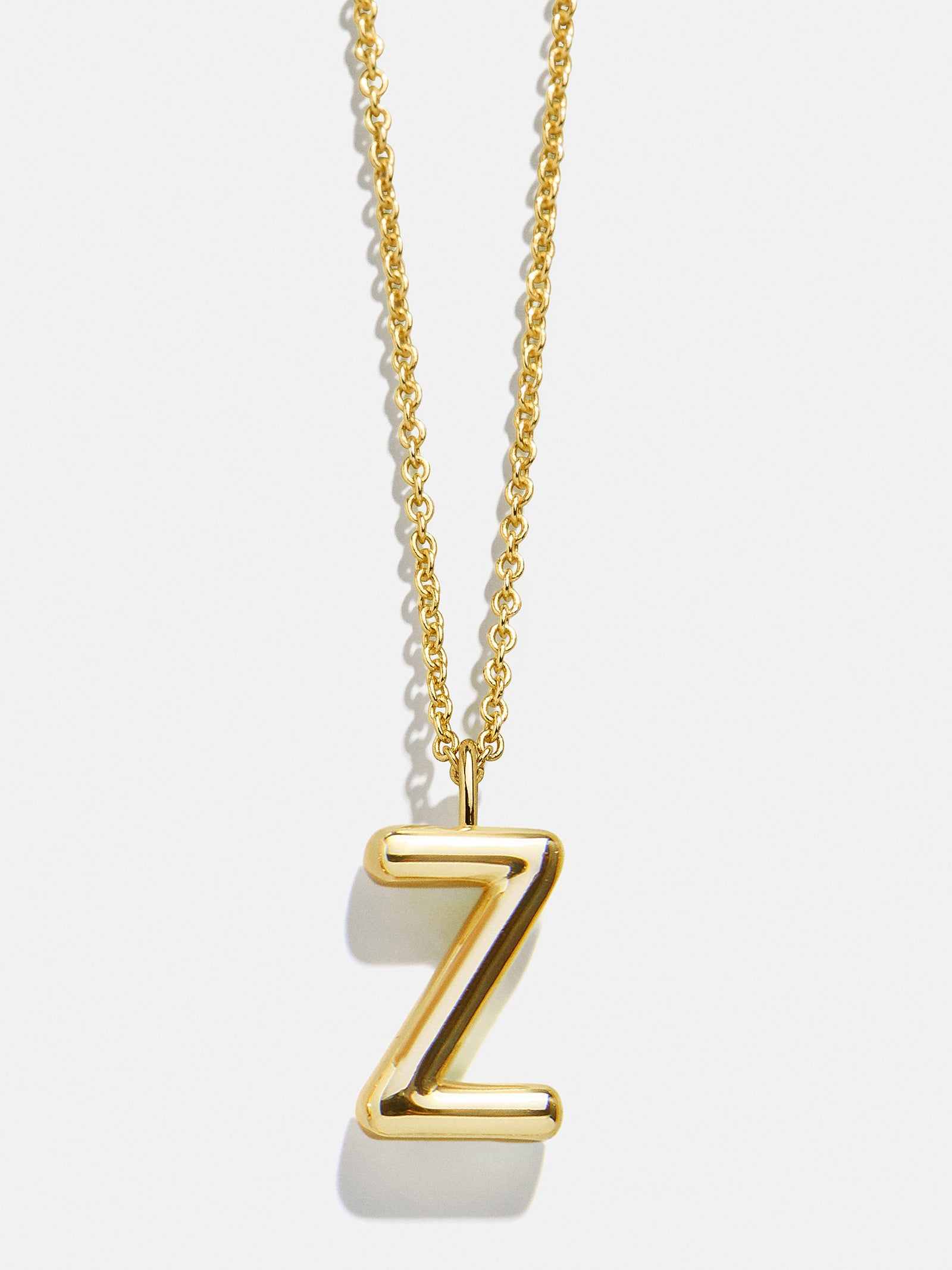 Classic Gold Initial Necklace - Gold Plated Brass - Image 28