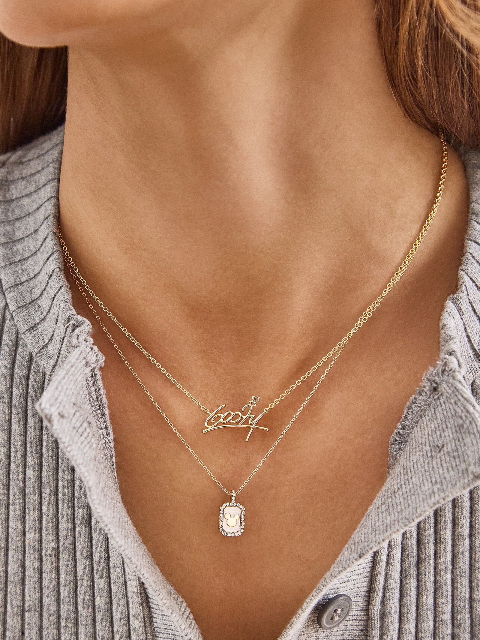 Disney Character Signature Necklace - Goofy - Image 2