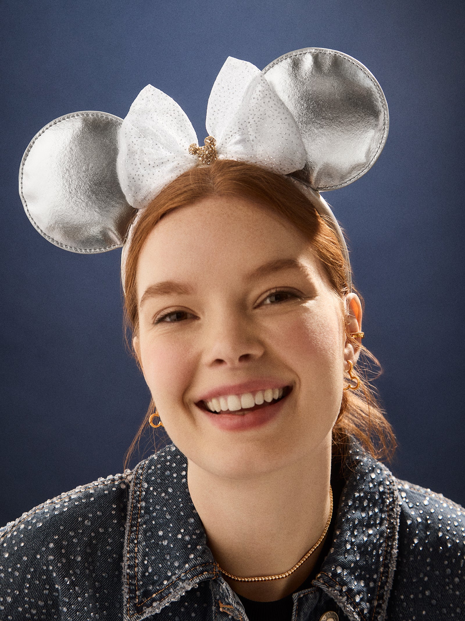 Disney Minnie Mouse Ears Silver Headband - Minnie Mouse Silver Ears - Image 2