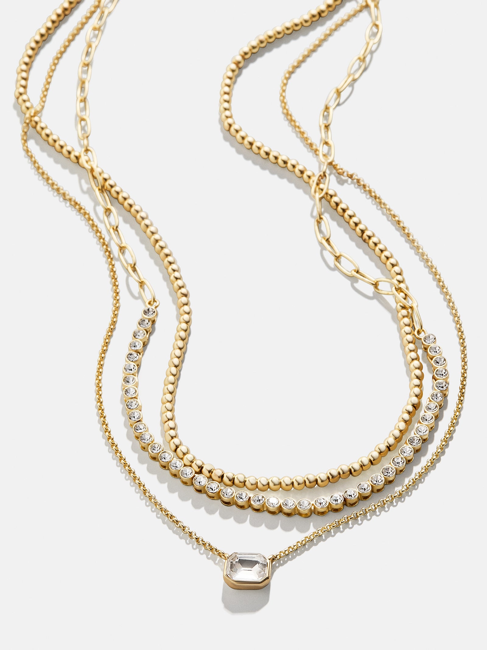 Kenna Layered Necklace - Gold/Pav?? - Image 4