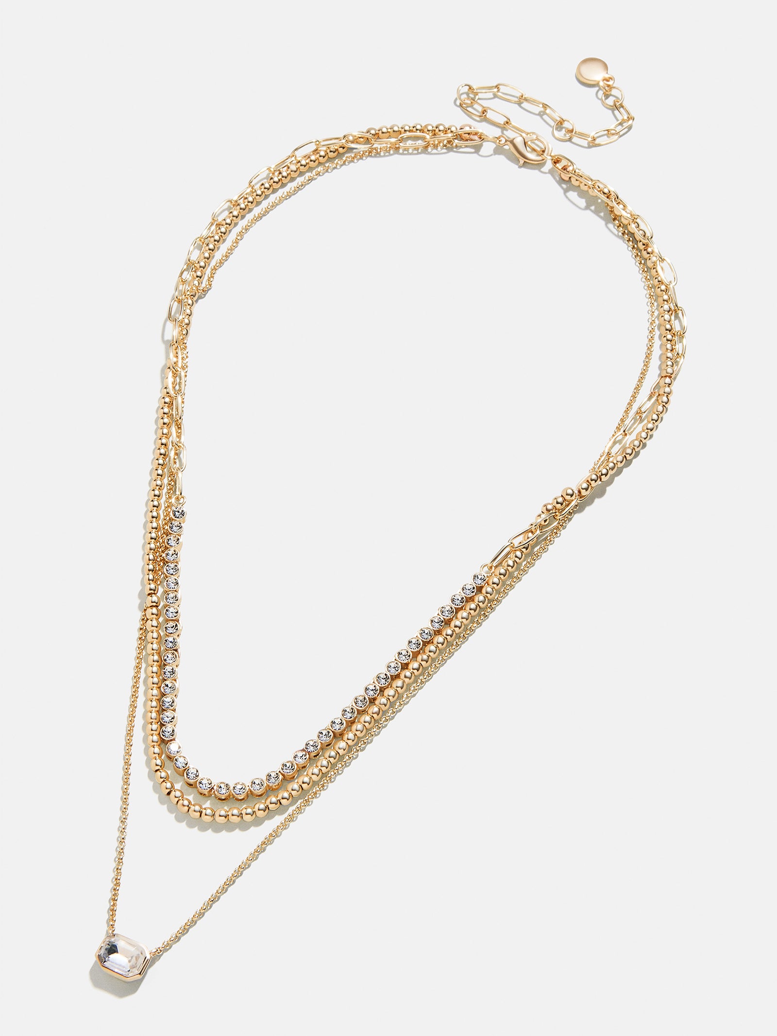 Kenna Layered Necklace - Gold/Pav?? - Image 3