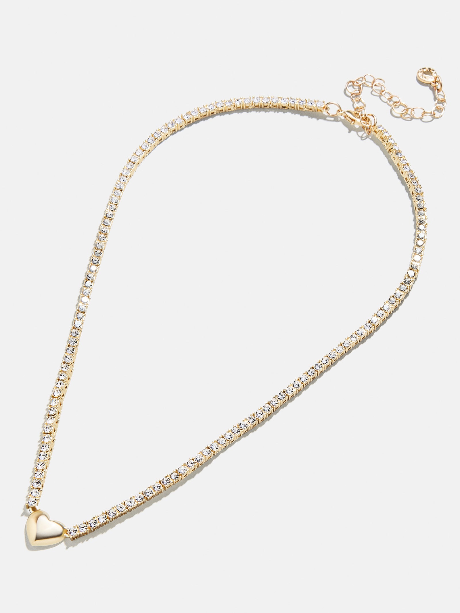 Heart Tennis Necklace - Heart - Image 3