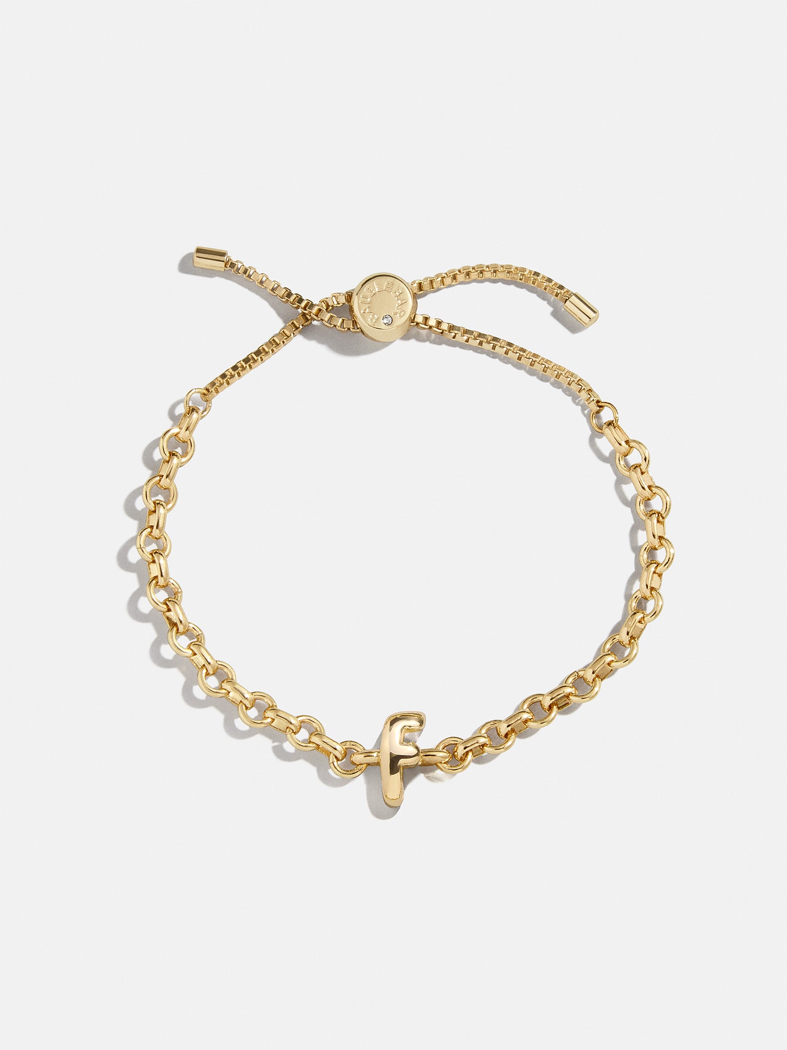 Bubble Initial Custom Chain Bracelet - Chain Bracelet - Image 8