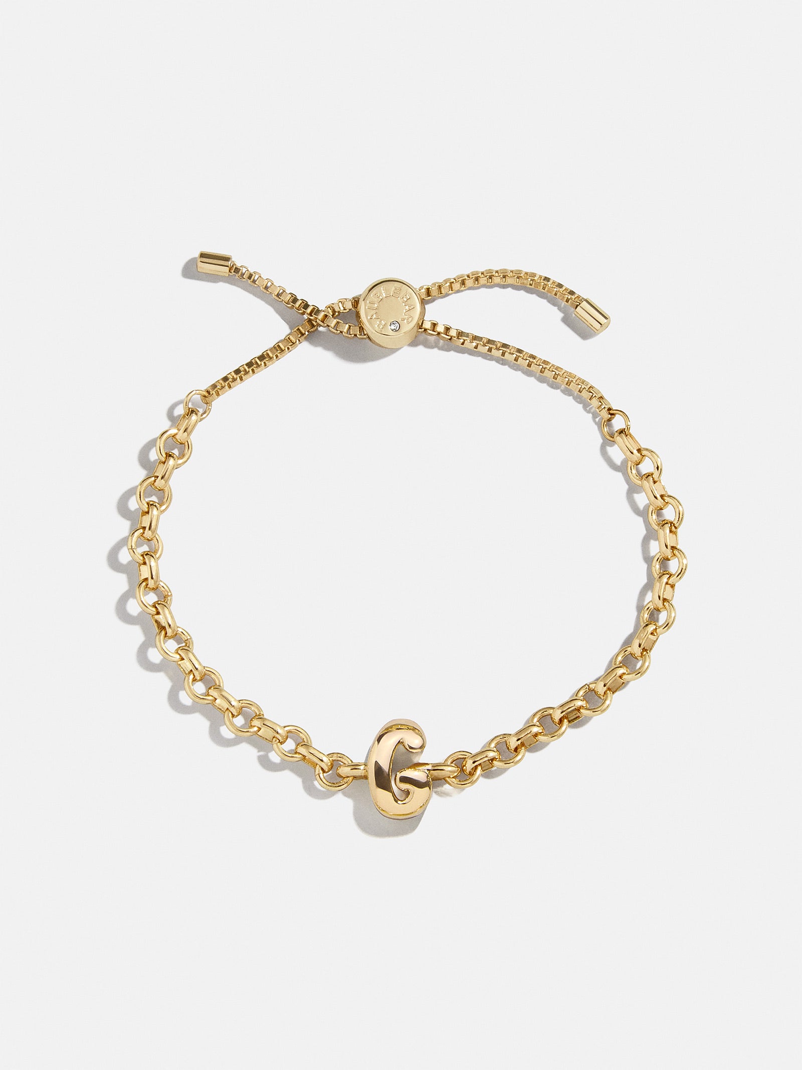 Bubble Initial Custom Chain Bracelet - Chain Bracelet - Image 9