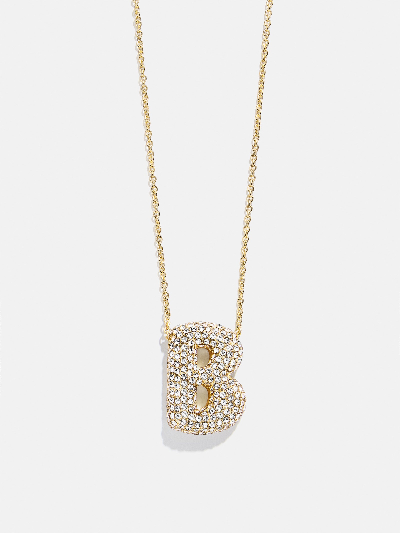 Kids' Bubble Initial Necklace - Gold/Pav?? - Image 4
