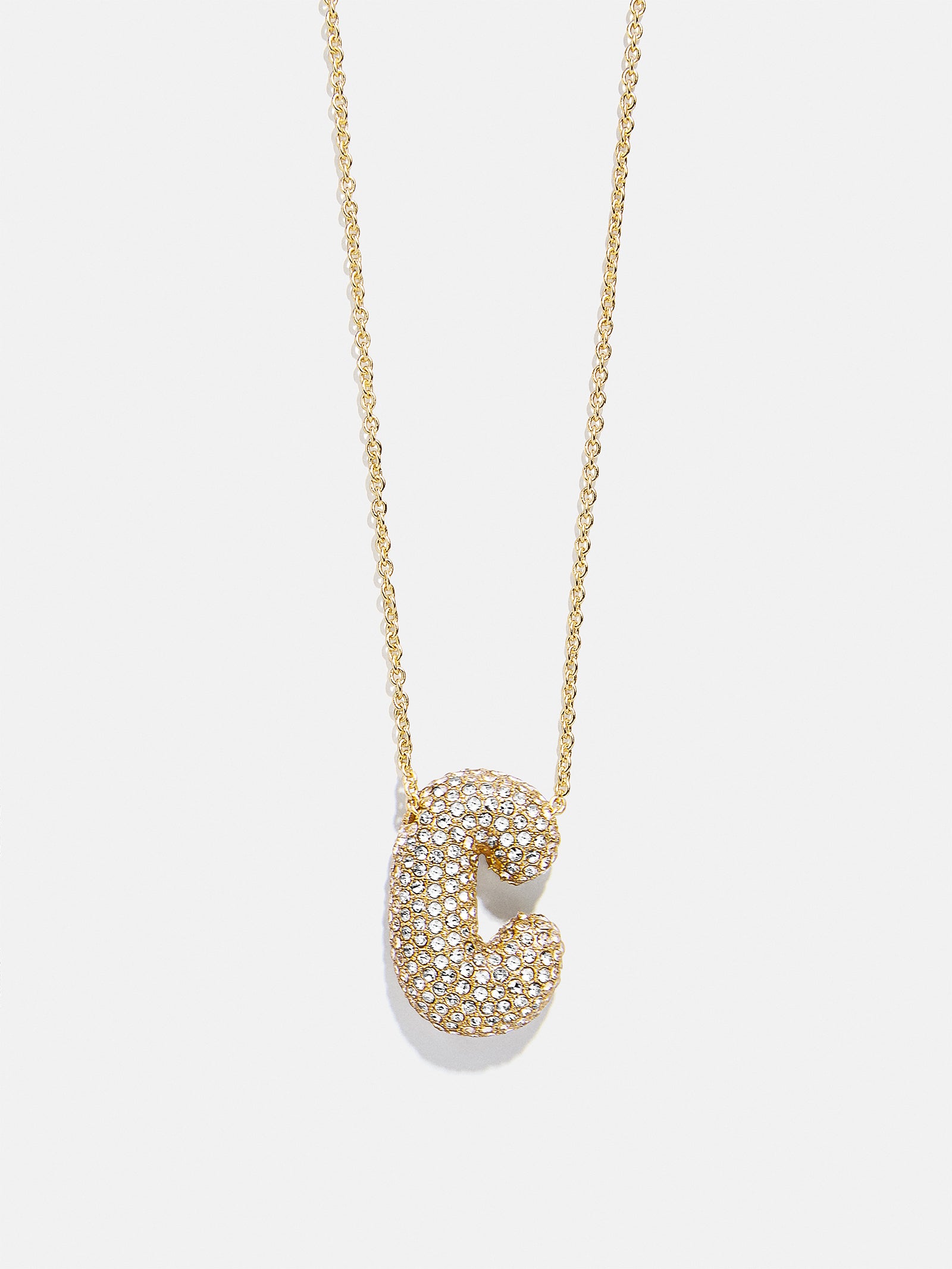 Kids' Bubble Initial Necklace - Gold/Pav?? - Image 5