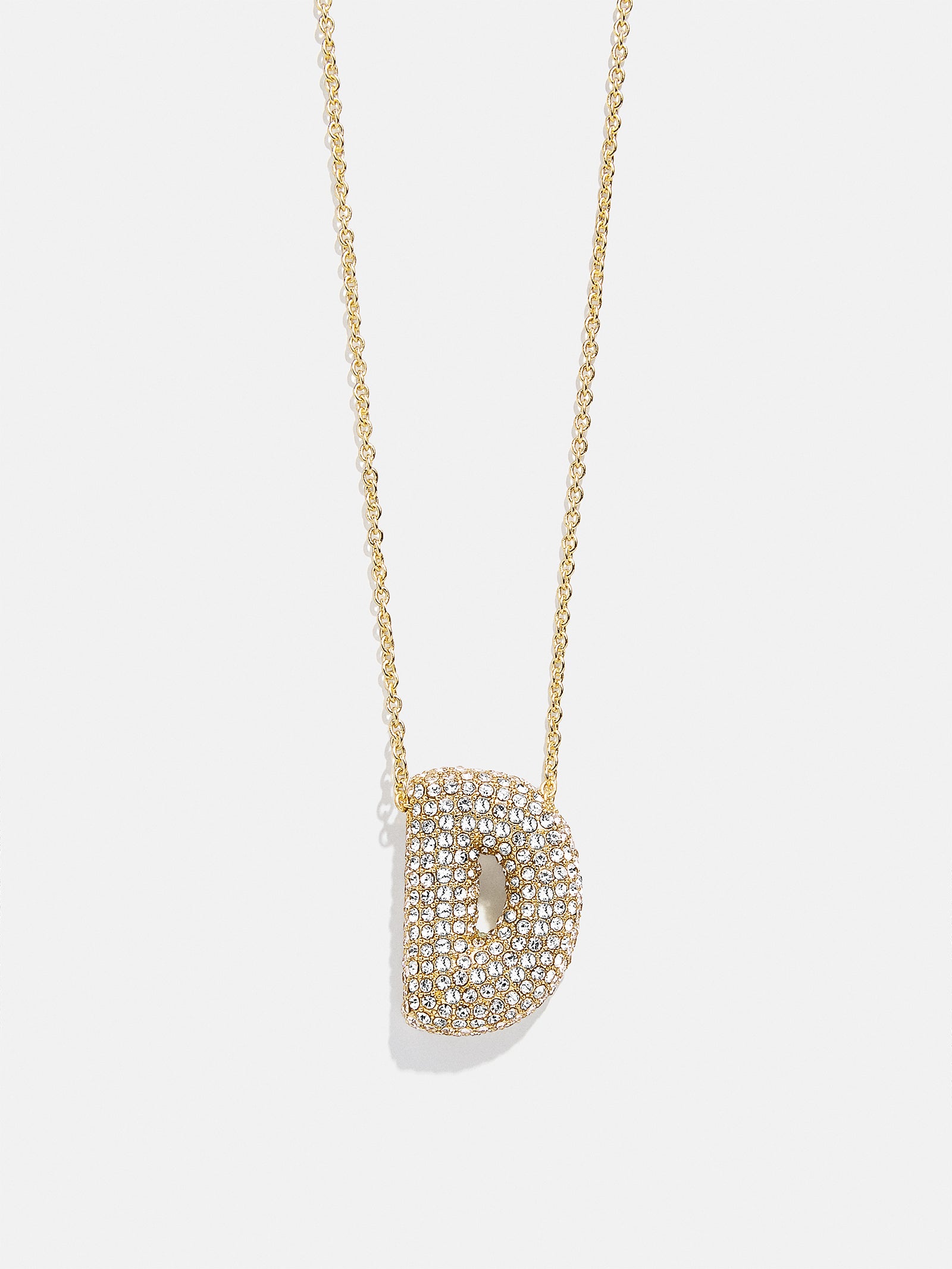 Kids' Bubble Initial Necklace - Gold/Pav?? - Image 6