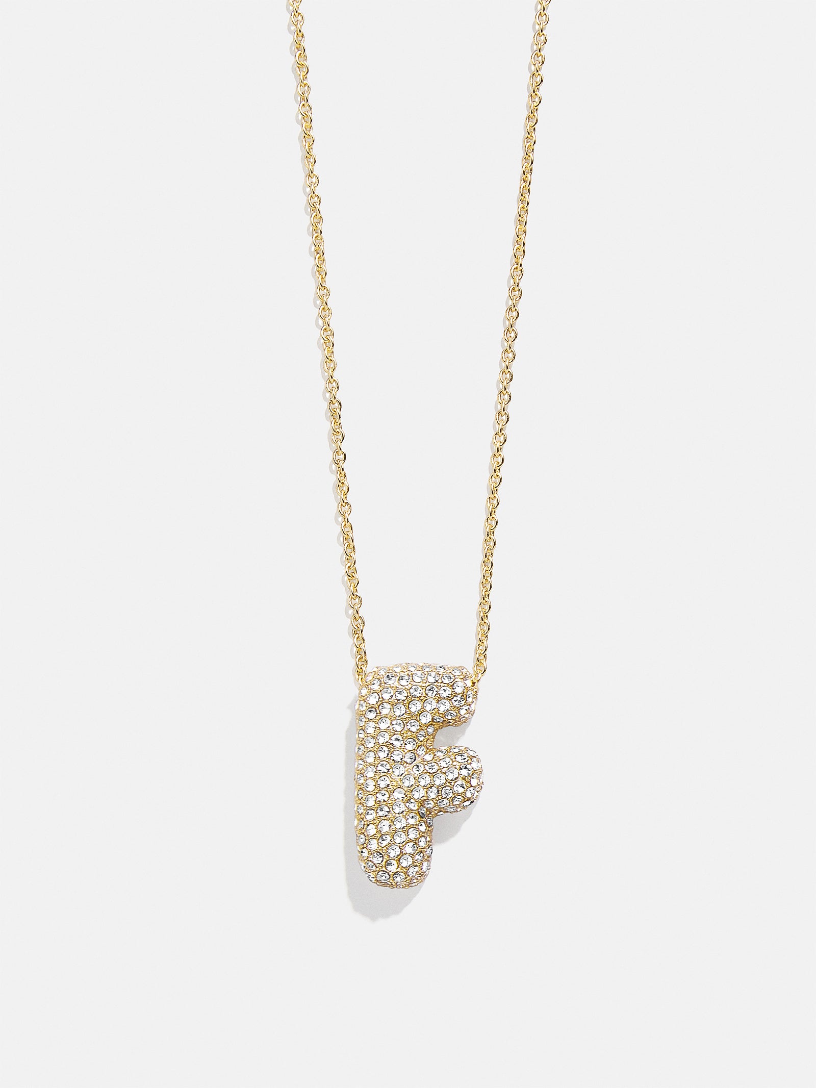 Kids' Bubble Initial Necklace - Gold/Pav?? - Image 10