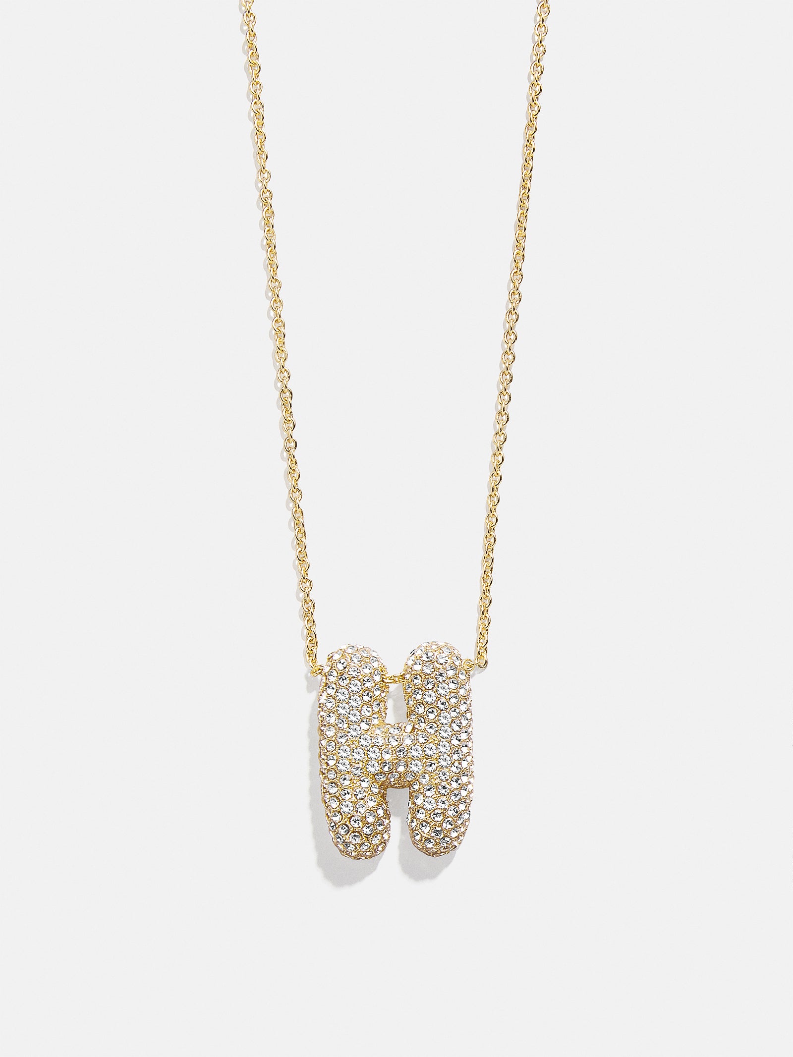 Kids' Bubble Initial Necklace - Gold/Pav?? - Image 9