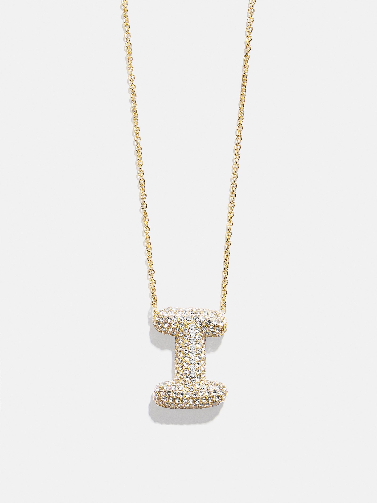 Kids' Bubble Initial Necklace - Gold/Pav?? - Image 11