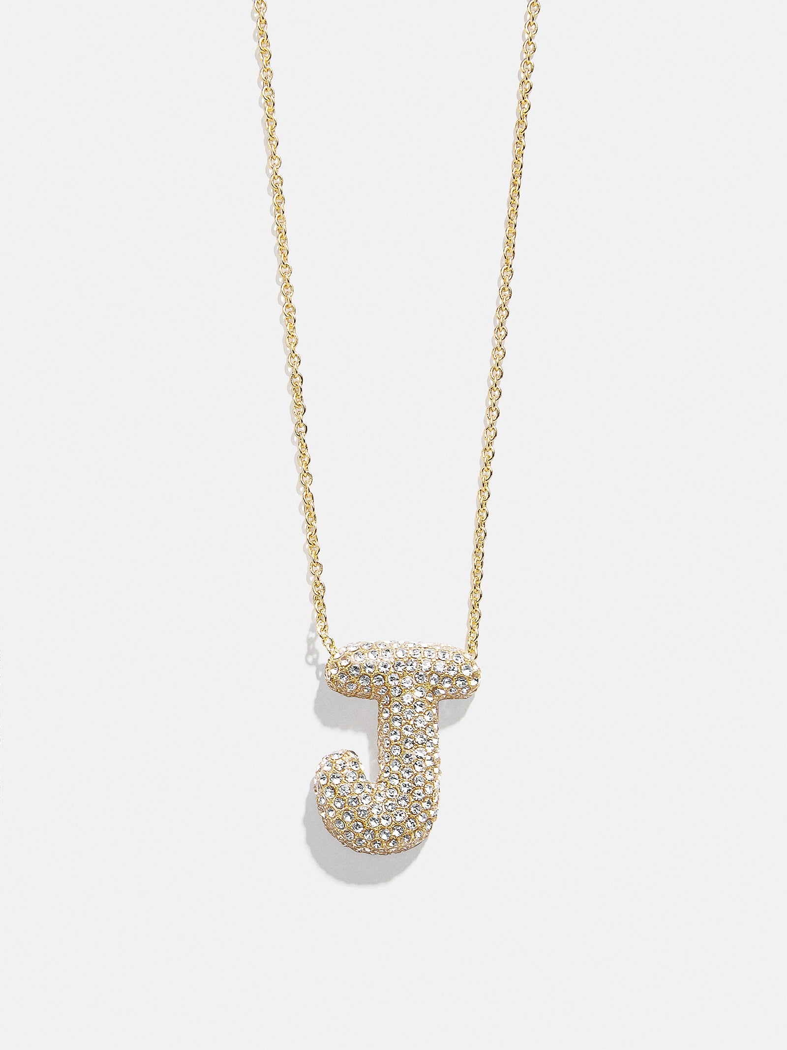 Kids' Bubble Initial Necklace - Gold/Pav?? - Image 13