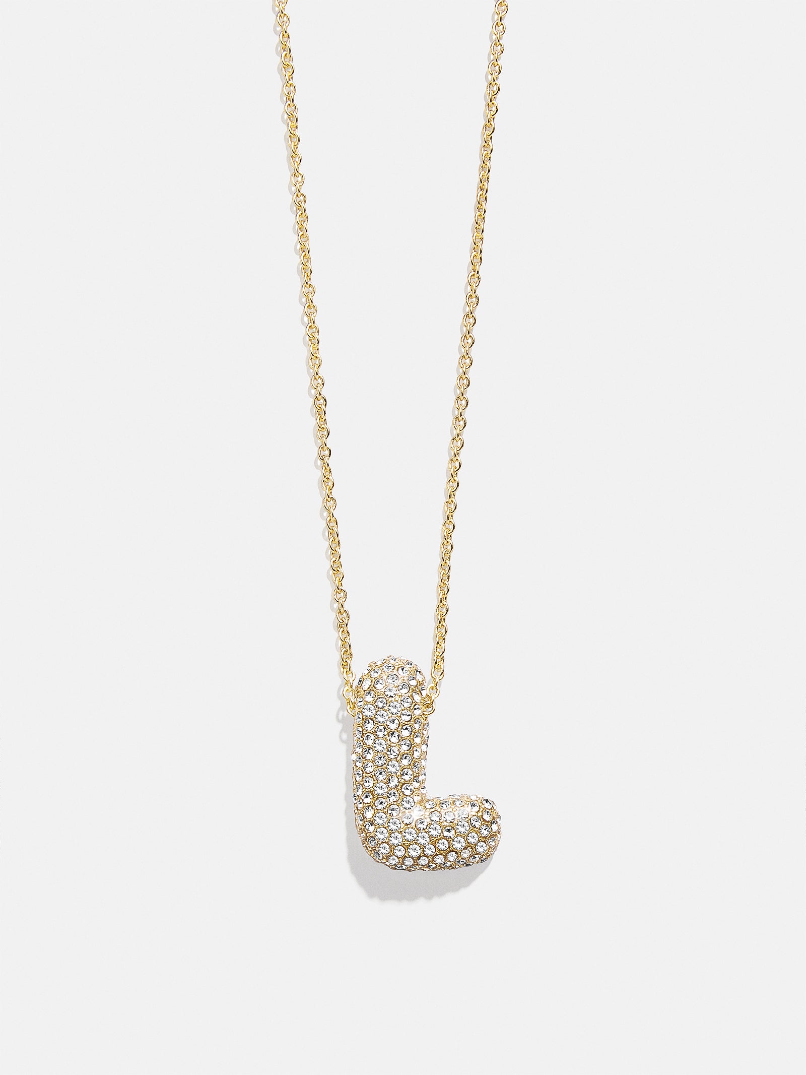 Kids' Bubble Initial Necklace - Gold/Pav?? - Image 16