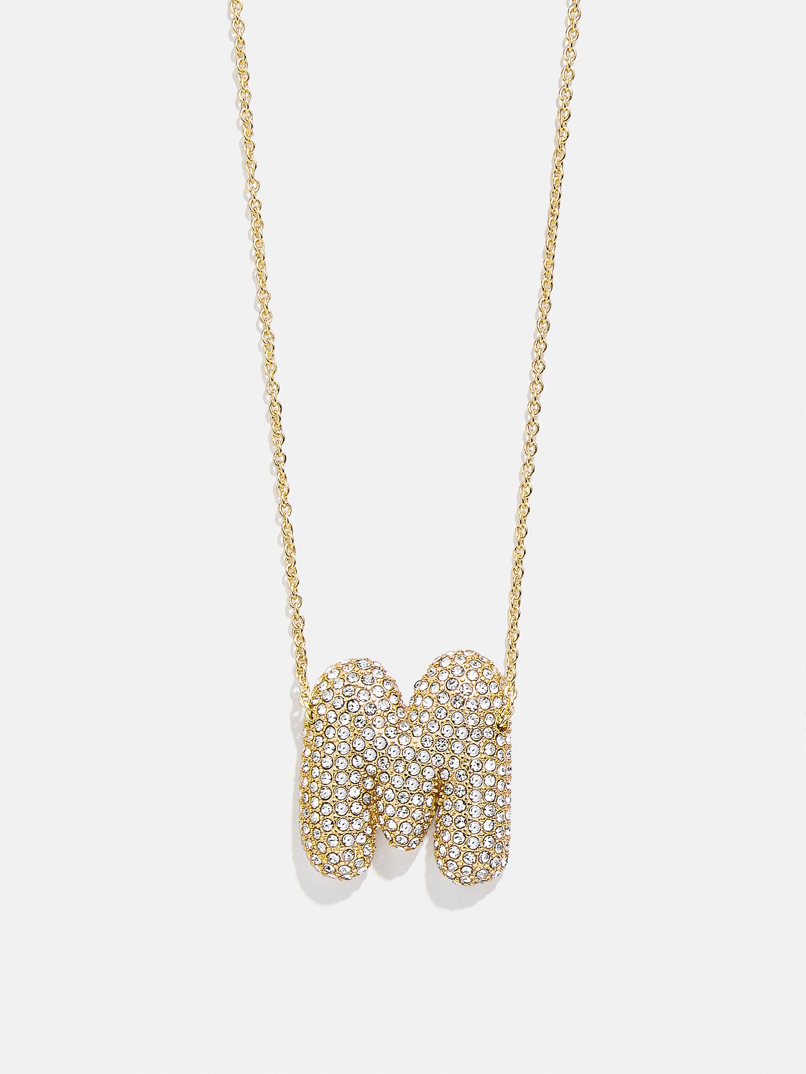 Kids' Bubble Initial Necklace - Gold/Pav?? - Image 14