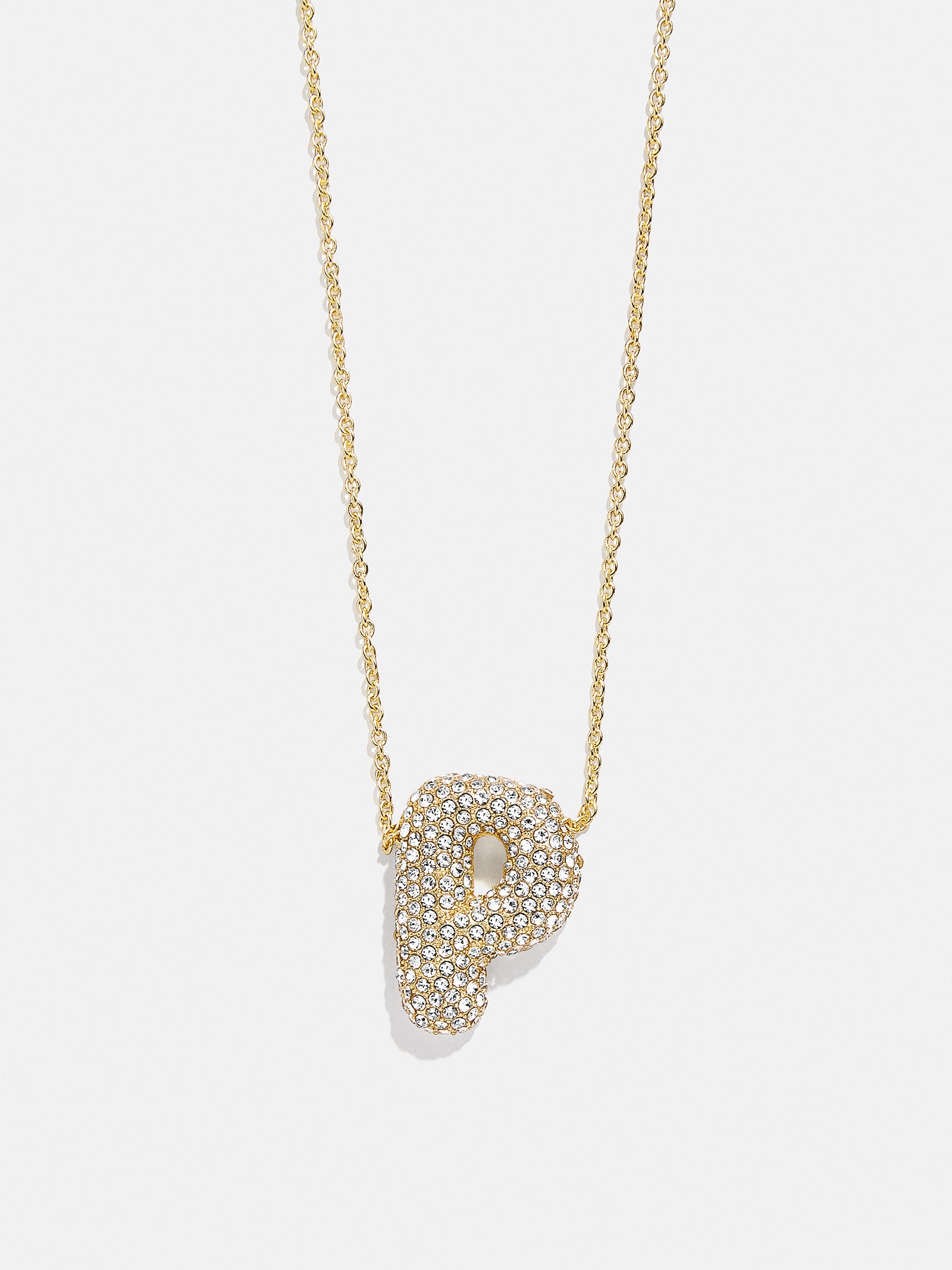 Kids' Bubble Initial Necklace - Gold/Pav?? - Image 18