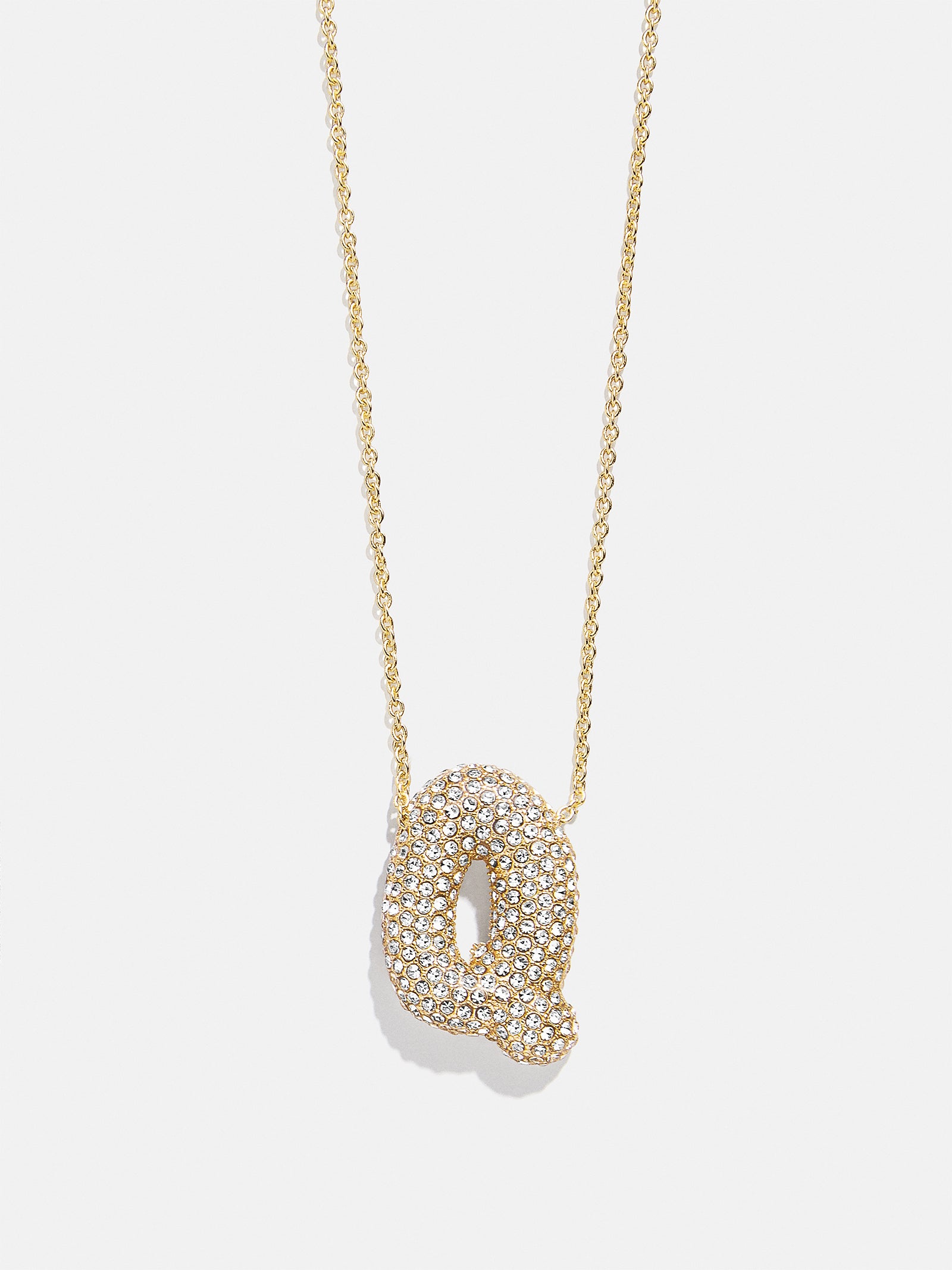 Kids' Bubble Initial Necklace - Gold/Pav?? - Image 19