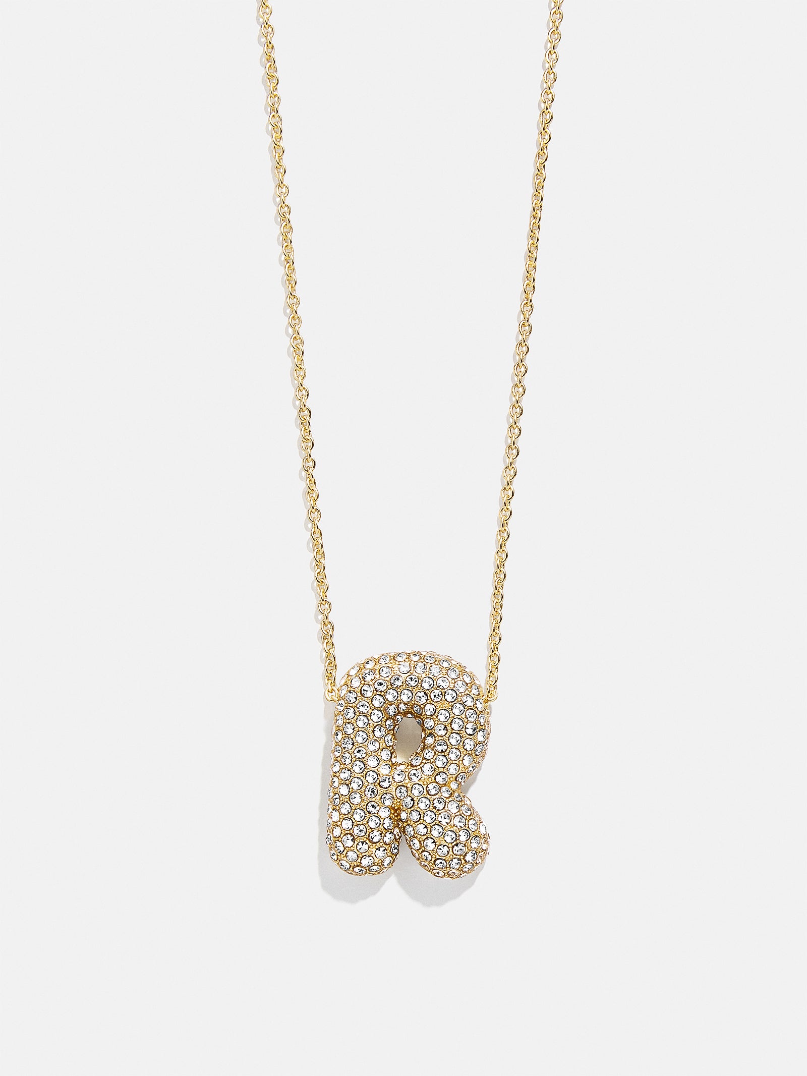 Kids' Bubble Initial Necklace - Gold/Pav?? - Image 22
