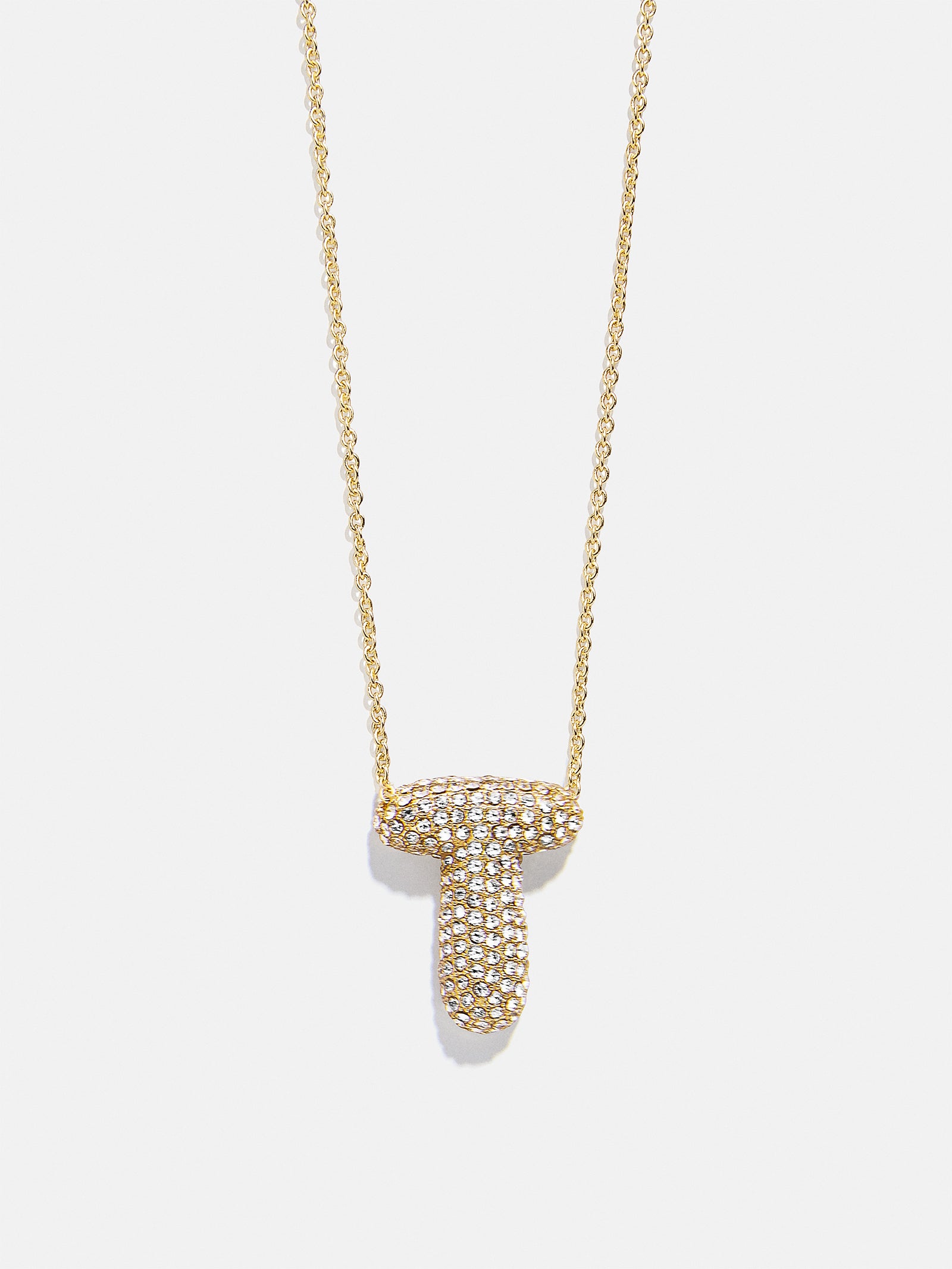 Kids' Bubble Initial Necklace - Gold/Pav?? - Image 21