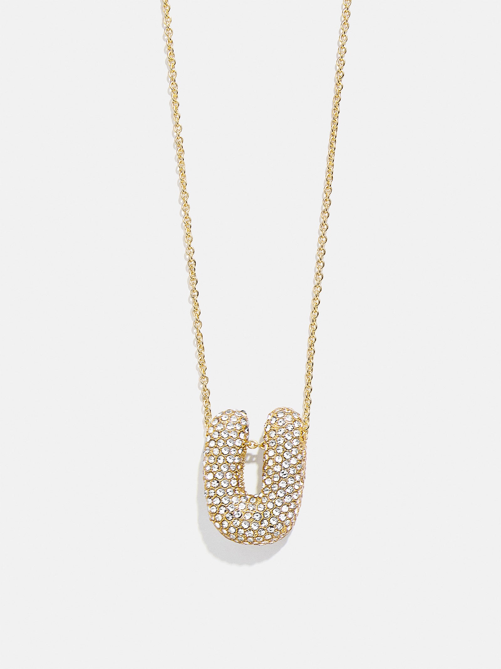 Kids' Bubble Initial Necklace - Gold/Pav?? - Image 26
