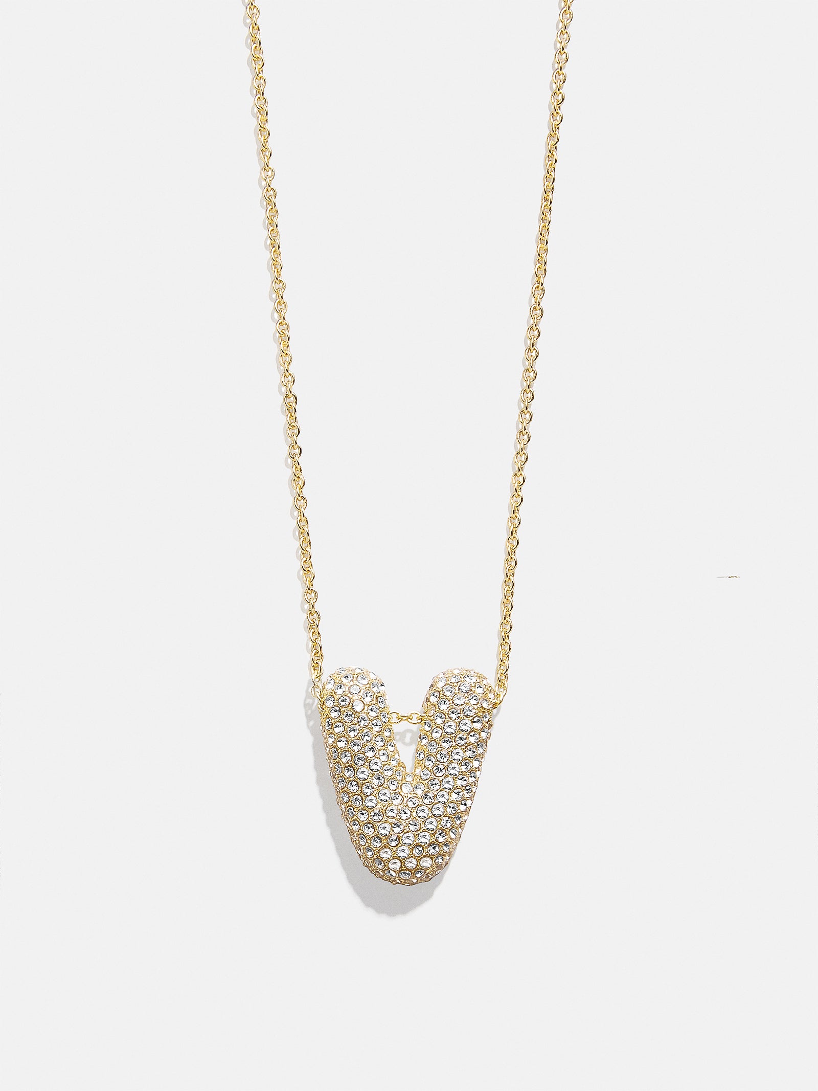 Kids' Bubble Initial Necklace - Gold/Pav?? - Image 23