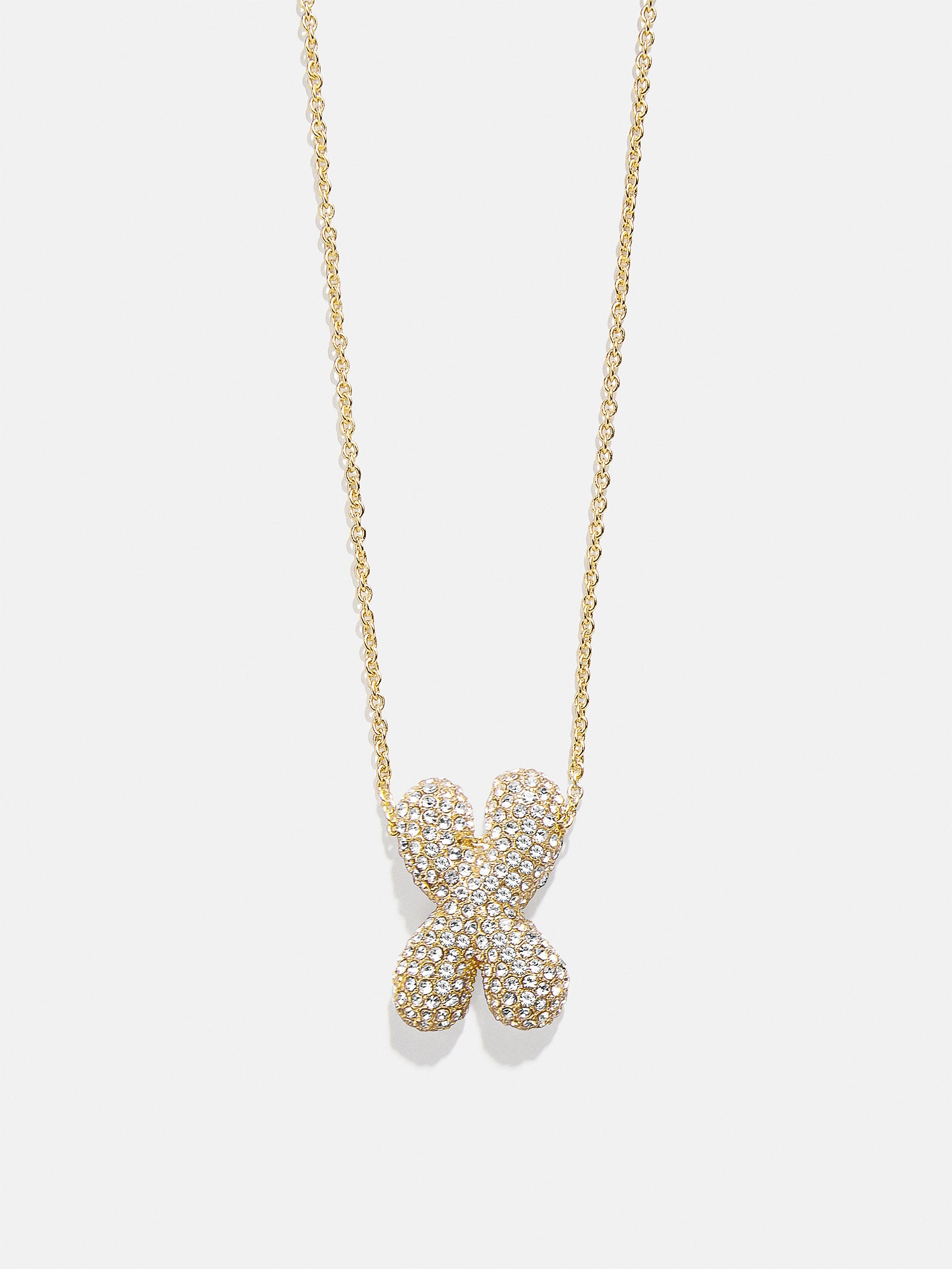 Kids' Bubble Initial Necklace - Gold/Pav?? - Image 25