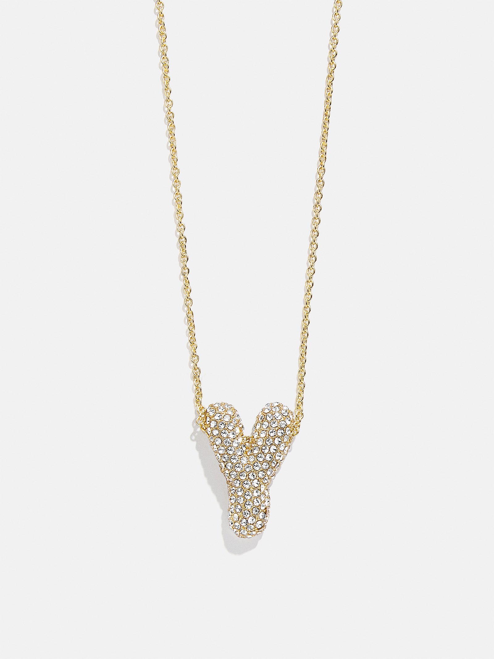 Kids' Bubble Initial Necklace - Gold/Pav?? - Image 28