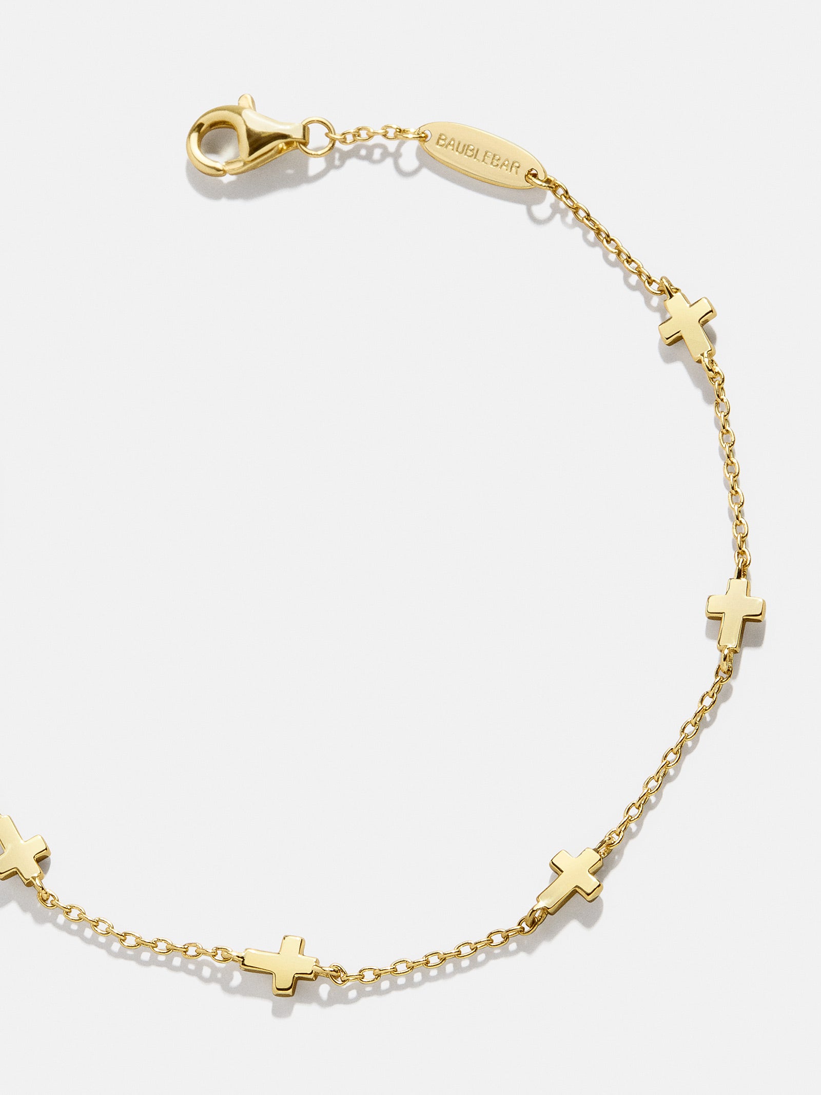 18K Gold Cross Bracelet - Cross - Image 3