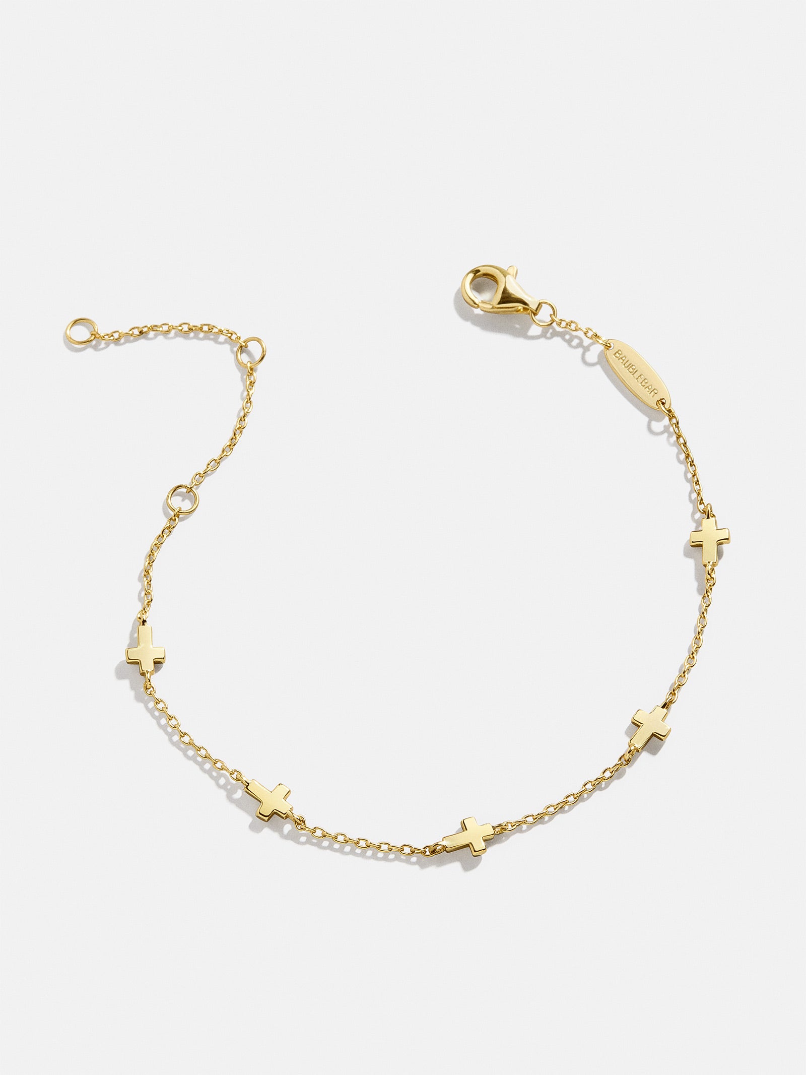18K Gold Cross Bracelet - Cross - Image 4
