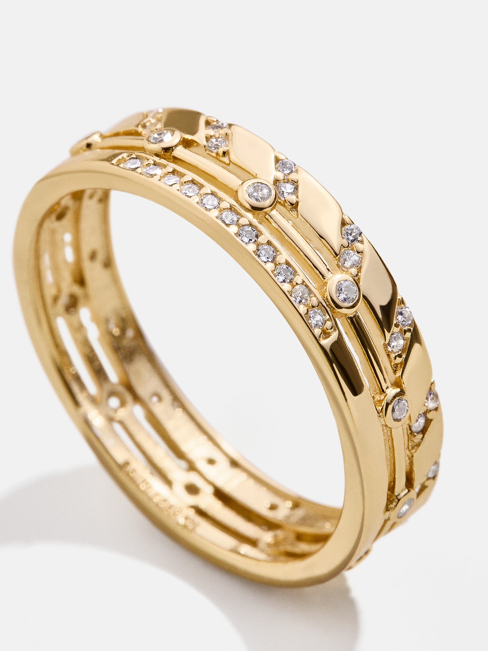 Zaria 18K Gold Ring - Gold/Pav?? - Image 3