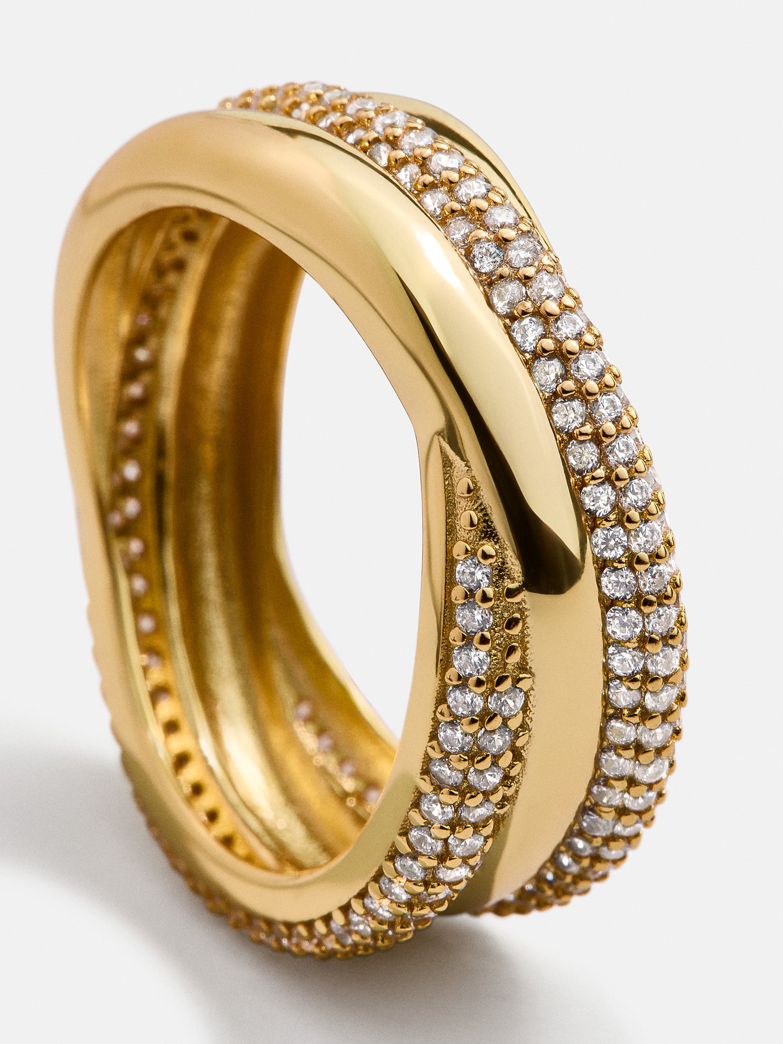 Ramona 18K Gold Ring - Gold/Pav?? - Image 3