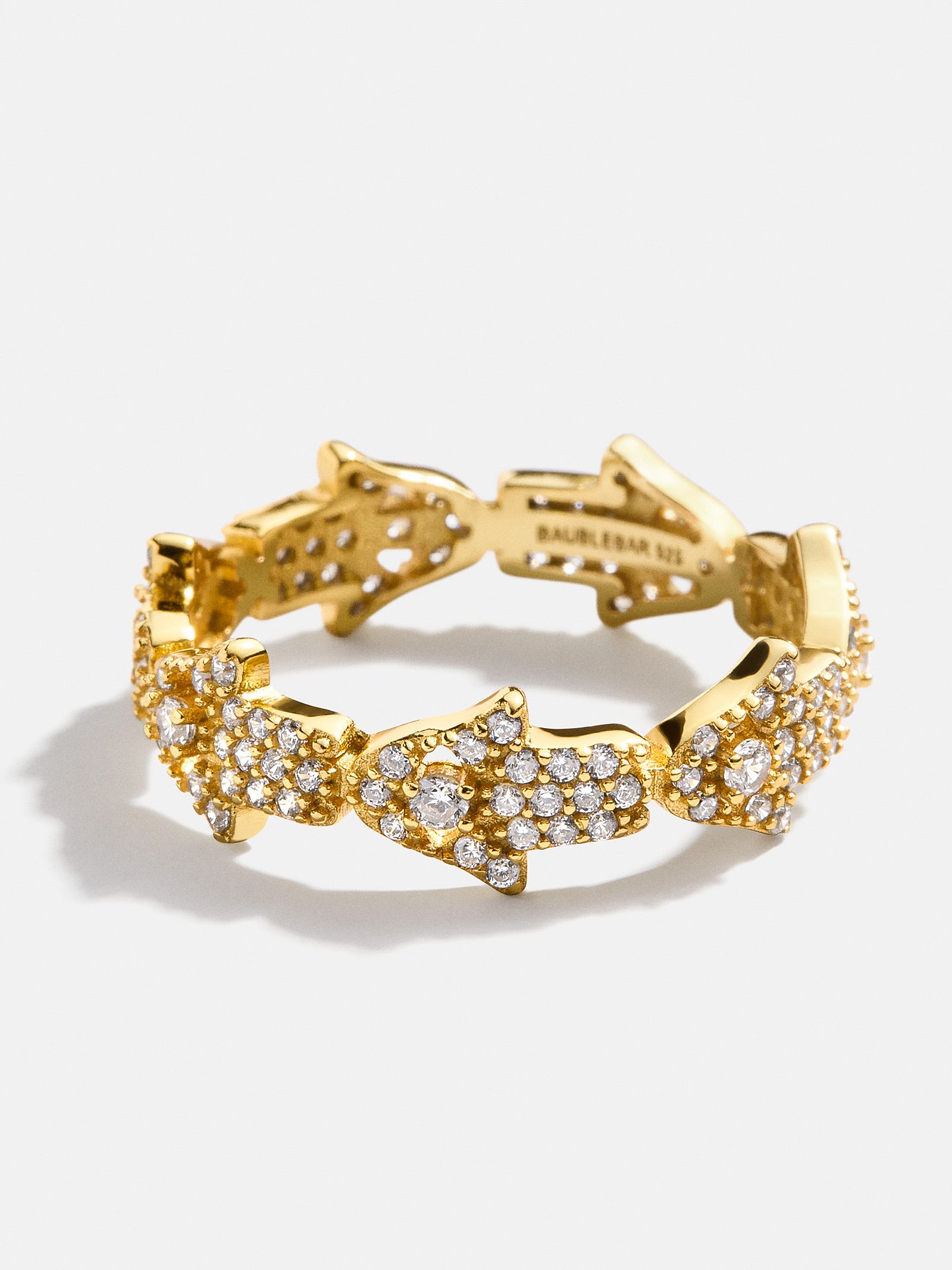 18K Gold Hamsa Pav?? Ring - Hamsa
